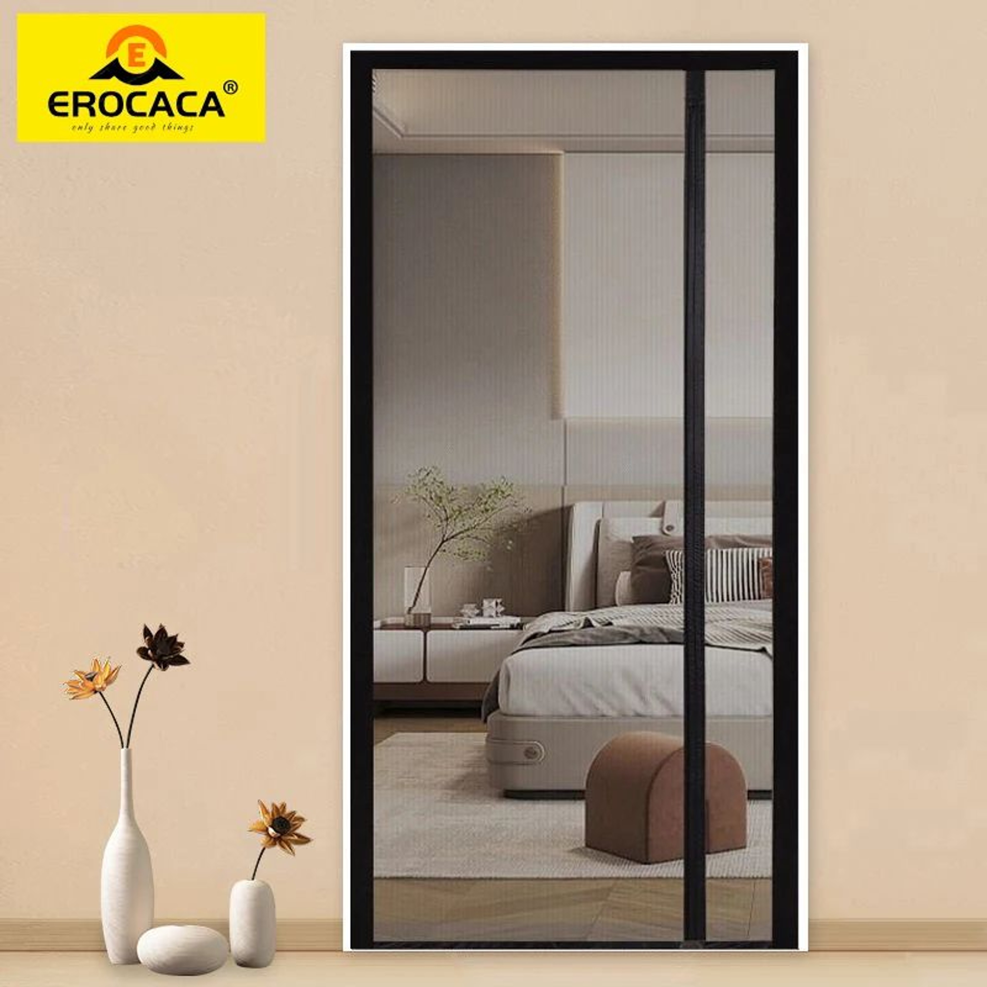 Side Opening Magnetic Mosquito Door Screen 0