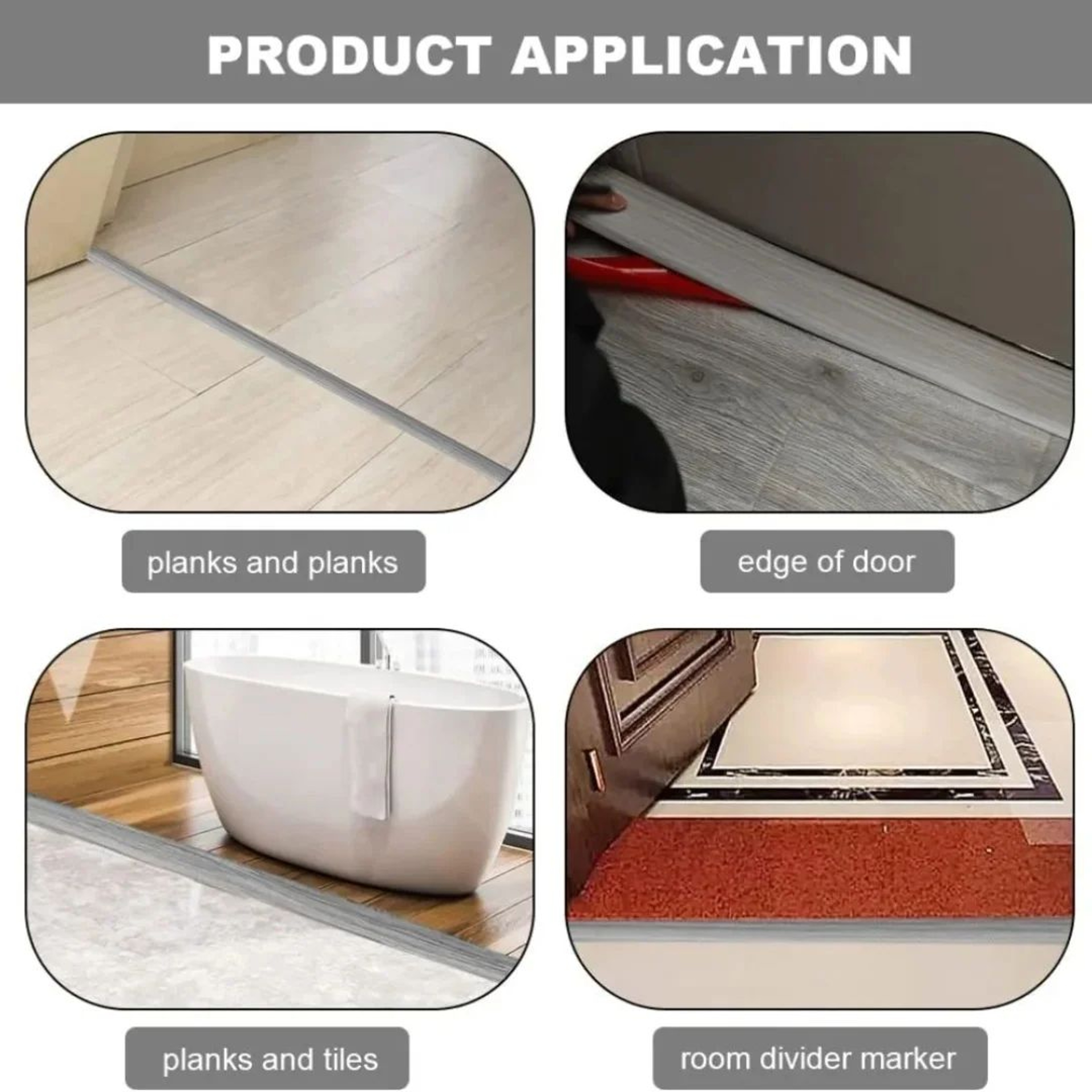 PVC Carpet Edge Floor Transition Strip 4