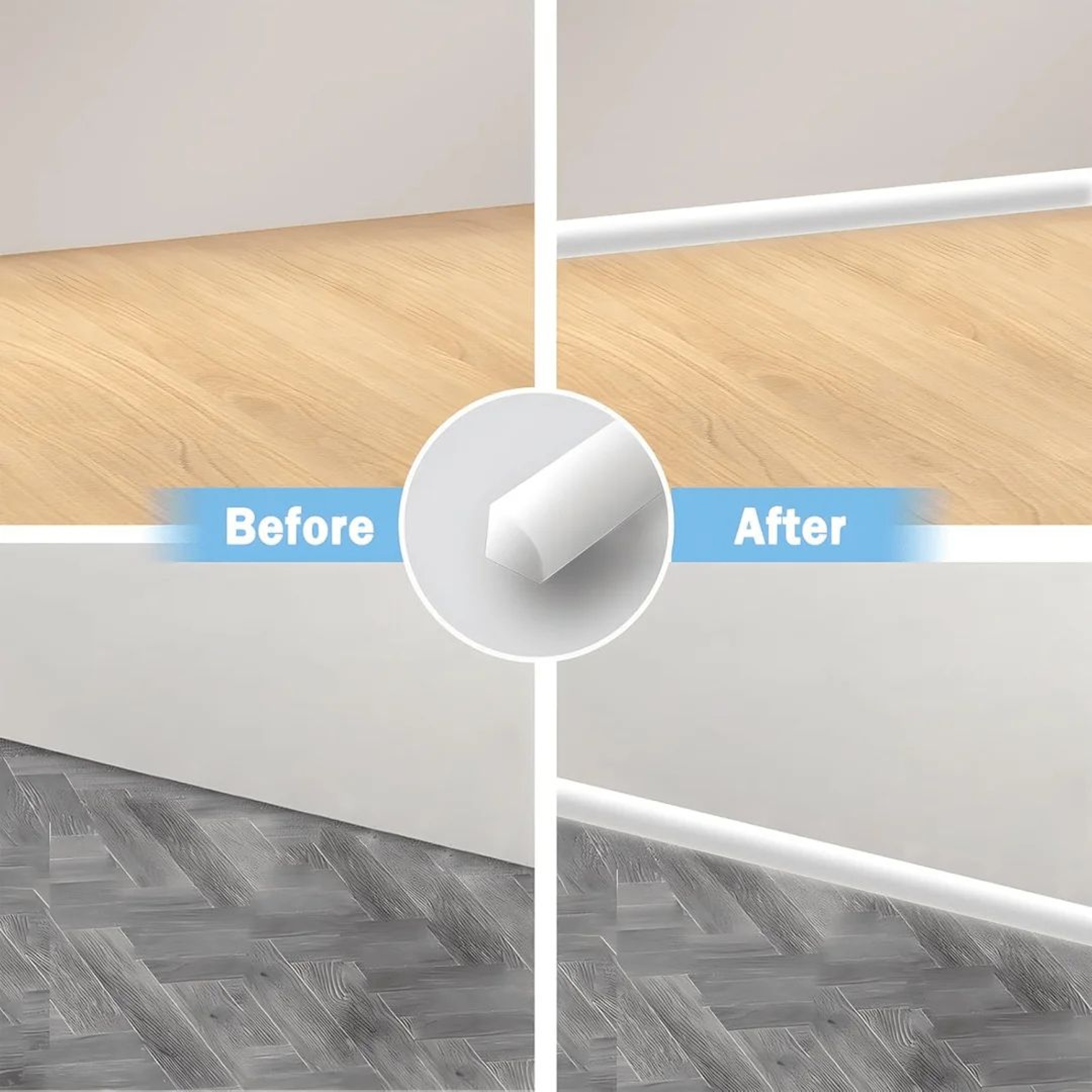 Self Adhesive Bathroom Water Stopper Trim 5
