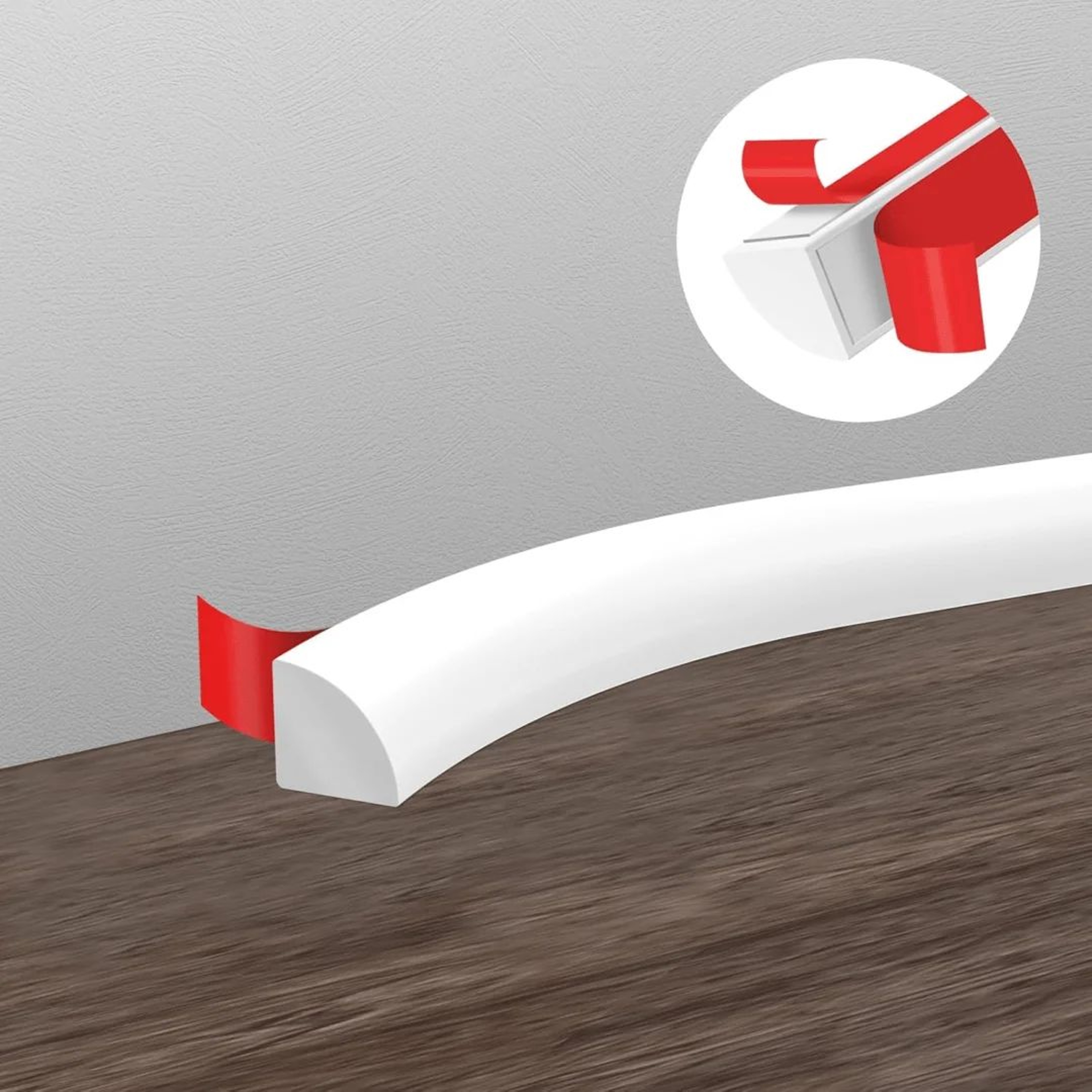 Self Adhesive Bathroom Water Stopper Trim 0