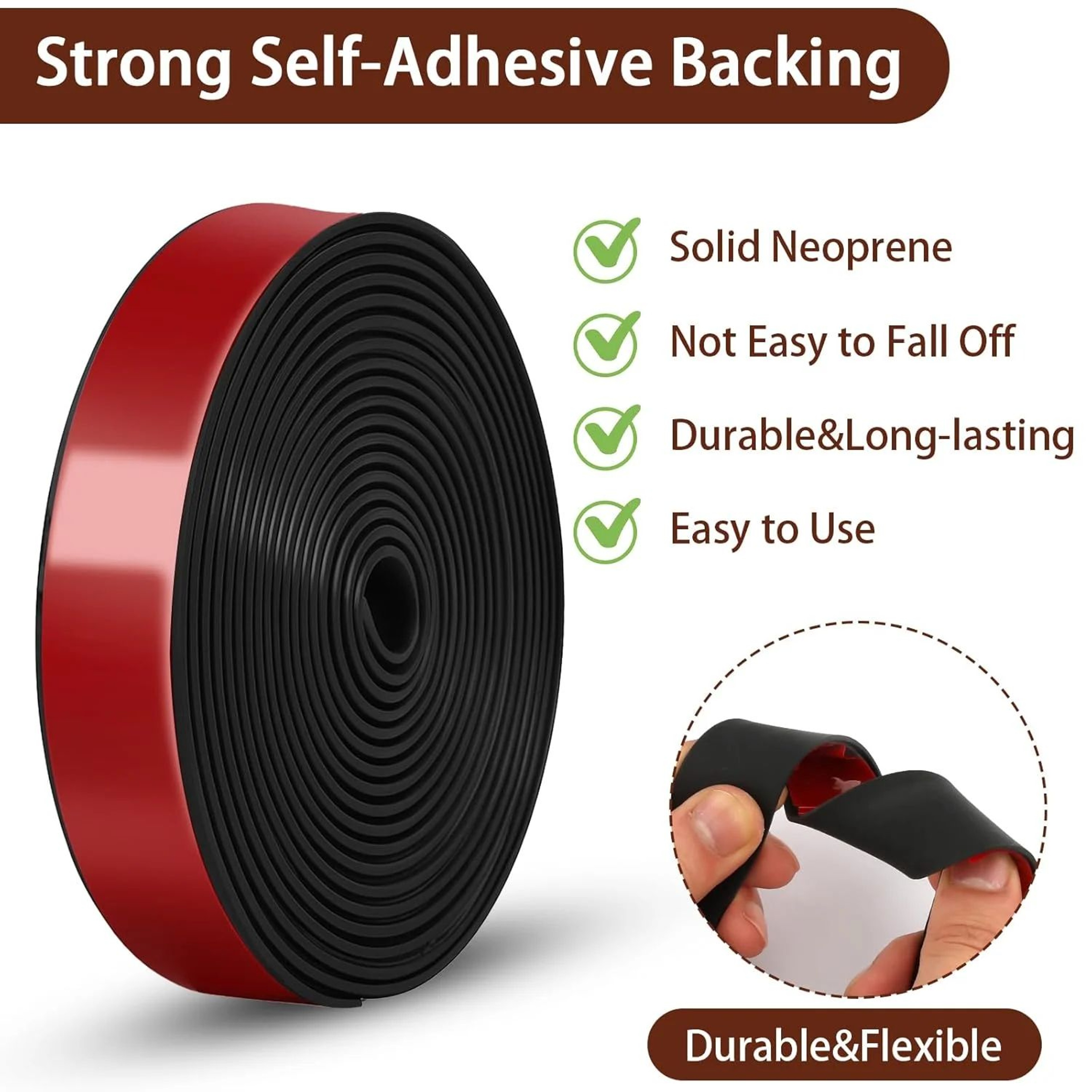 Self Adhesive Neoprene Rubber Strip 2
