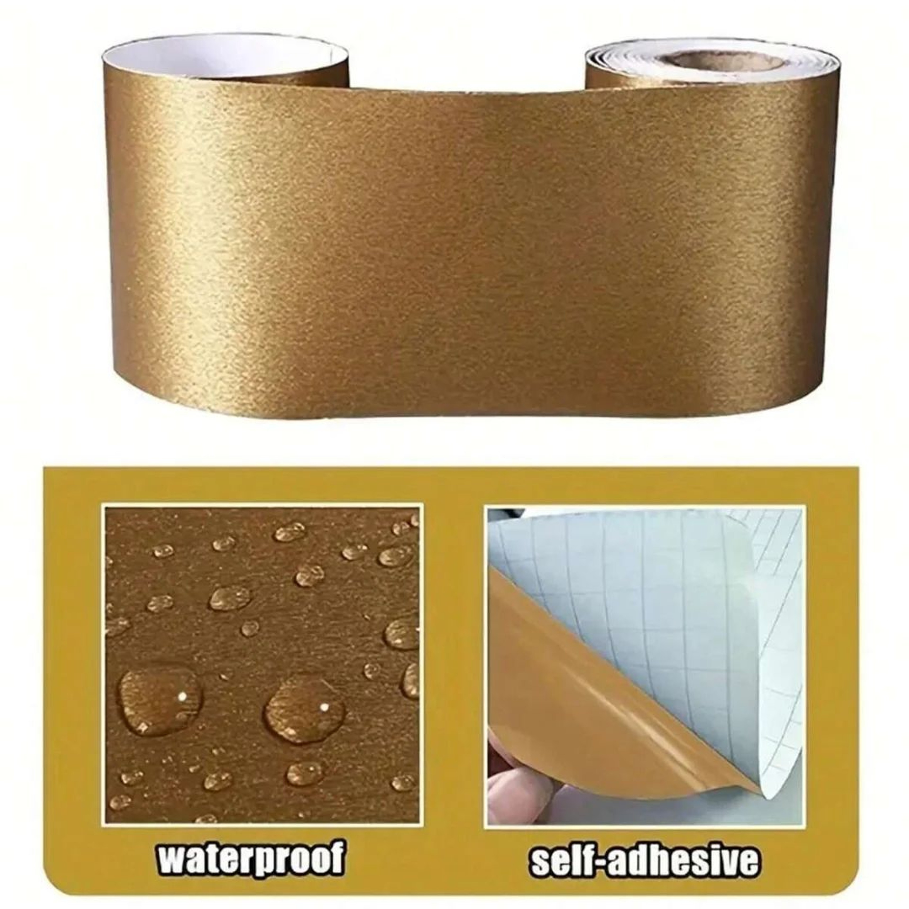 Metal Brushed Self Adhesive Skirting Trim 5