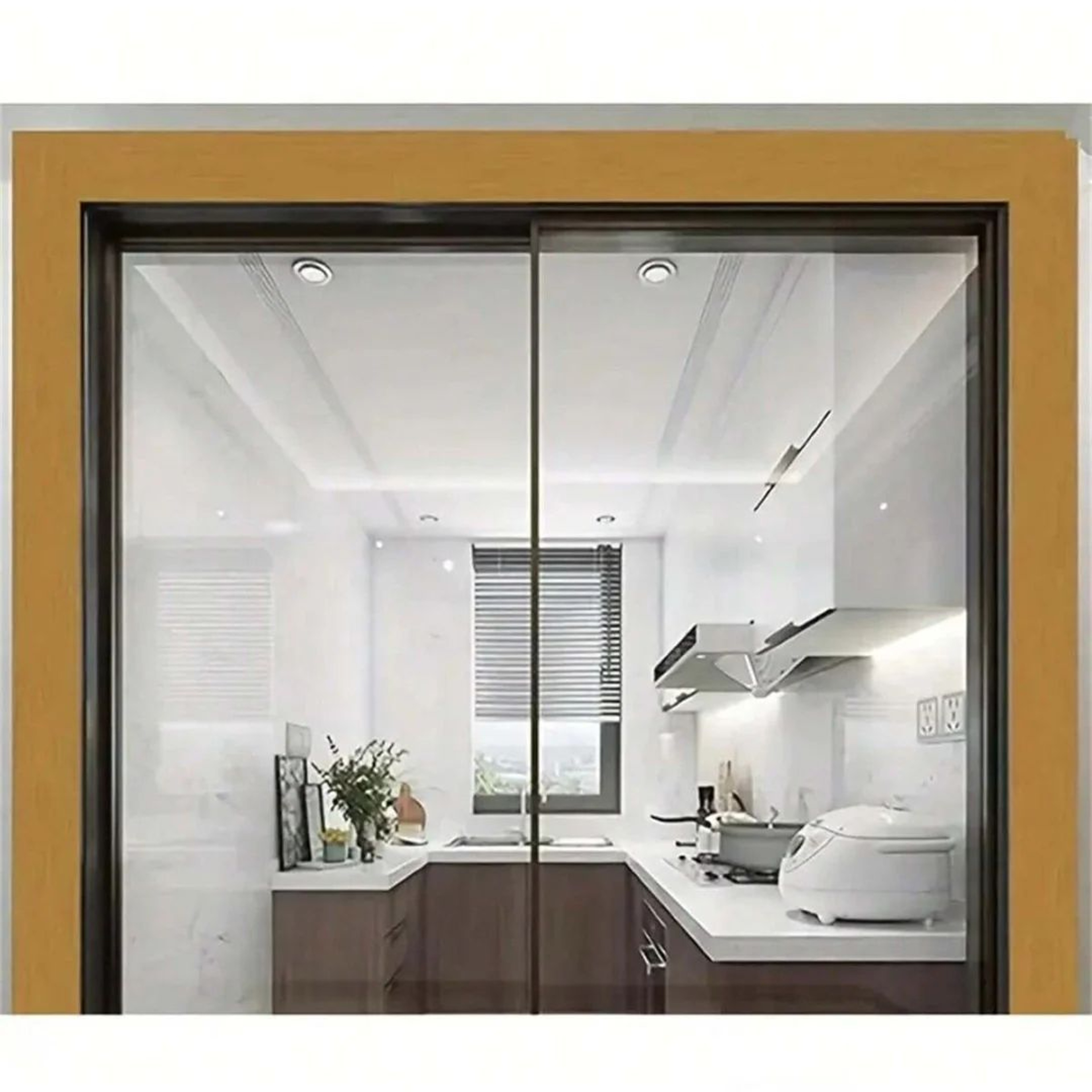 Metal Brushed Self Adhesive Skirting Trim 2