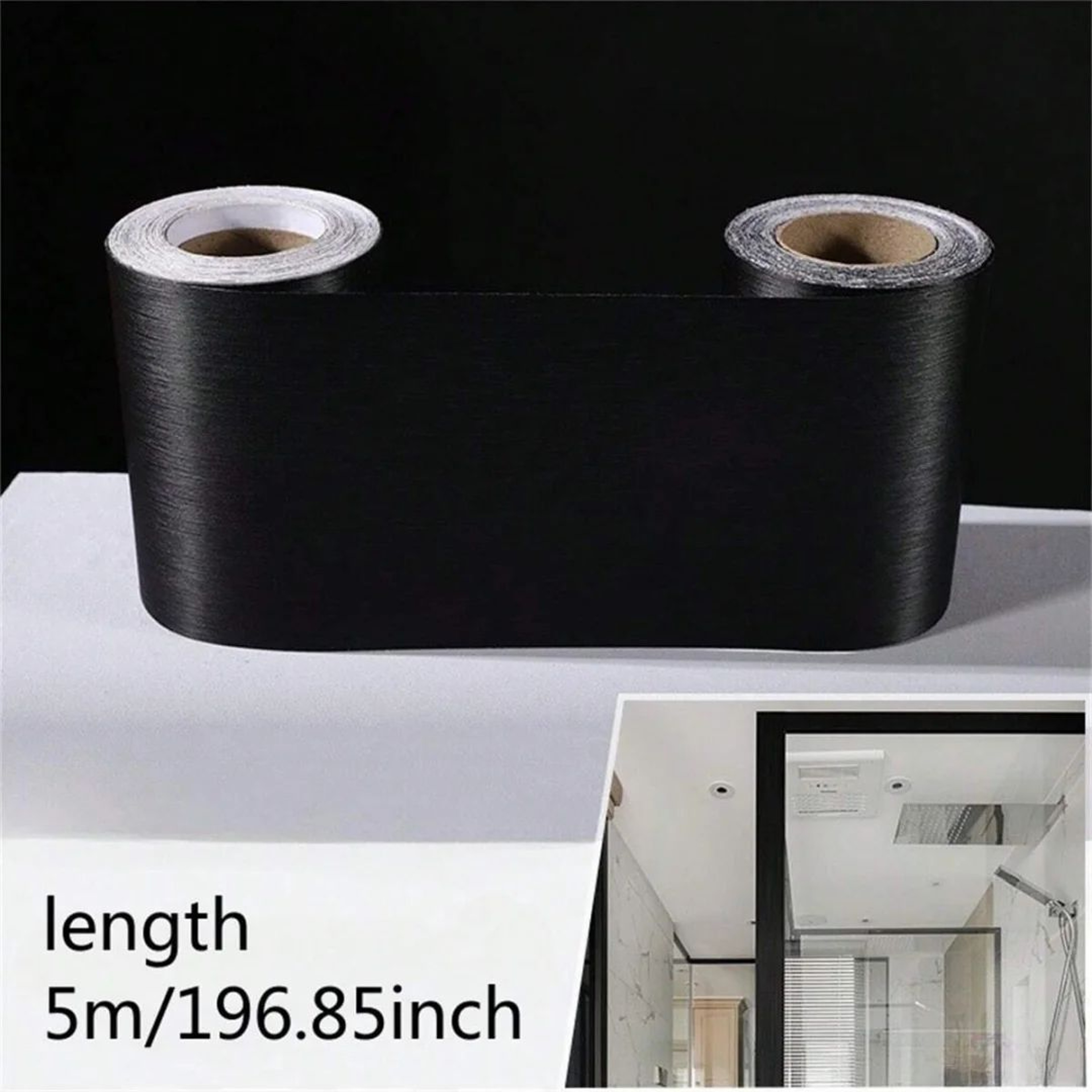 Metal Brushed Self Adhesive Skirting Trim 9