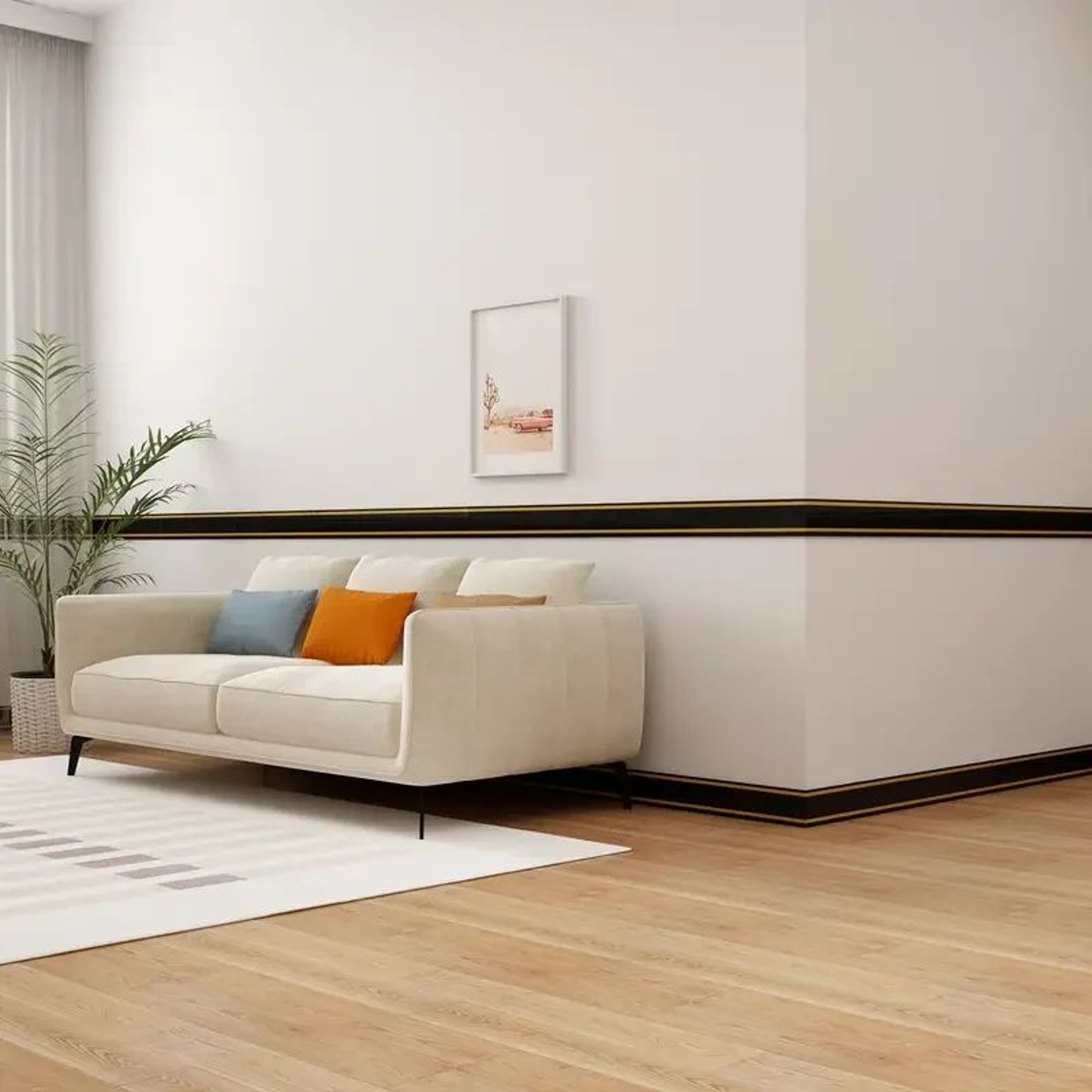 Thickened Self Adhesive Foam Skirting Board 0