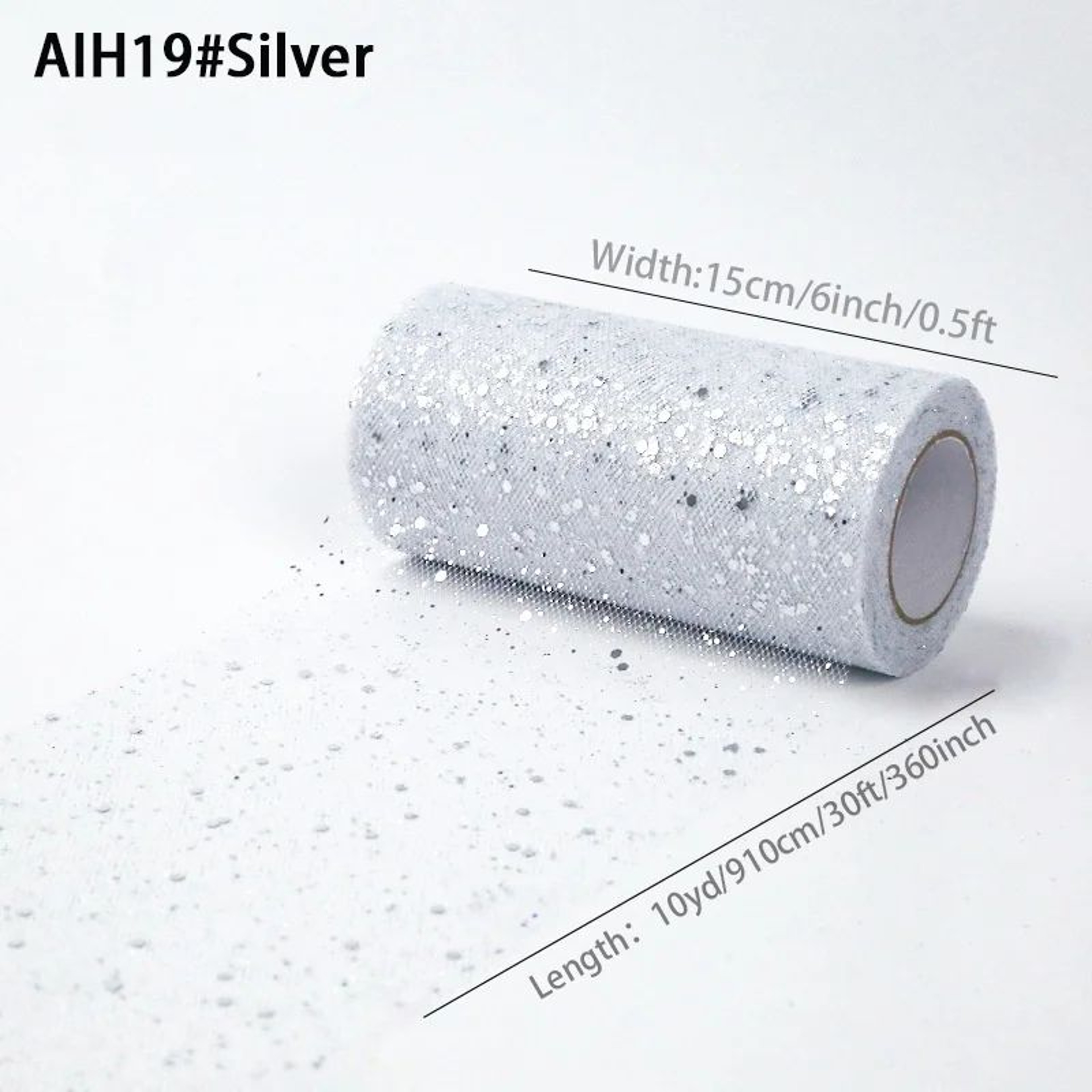 Glitter Sequin Tulle Roll Wedding And Party Craft Fabric 12