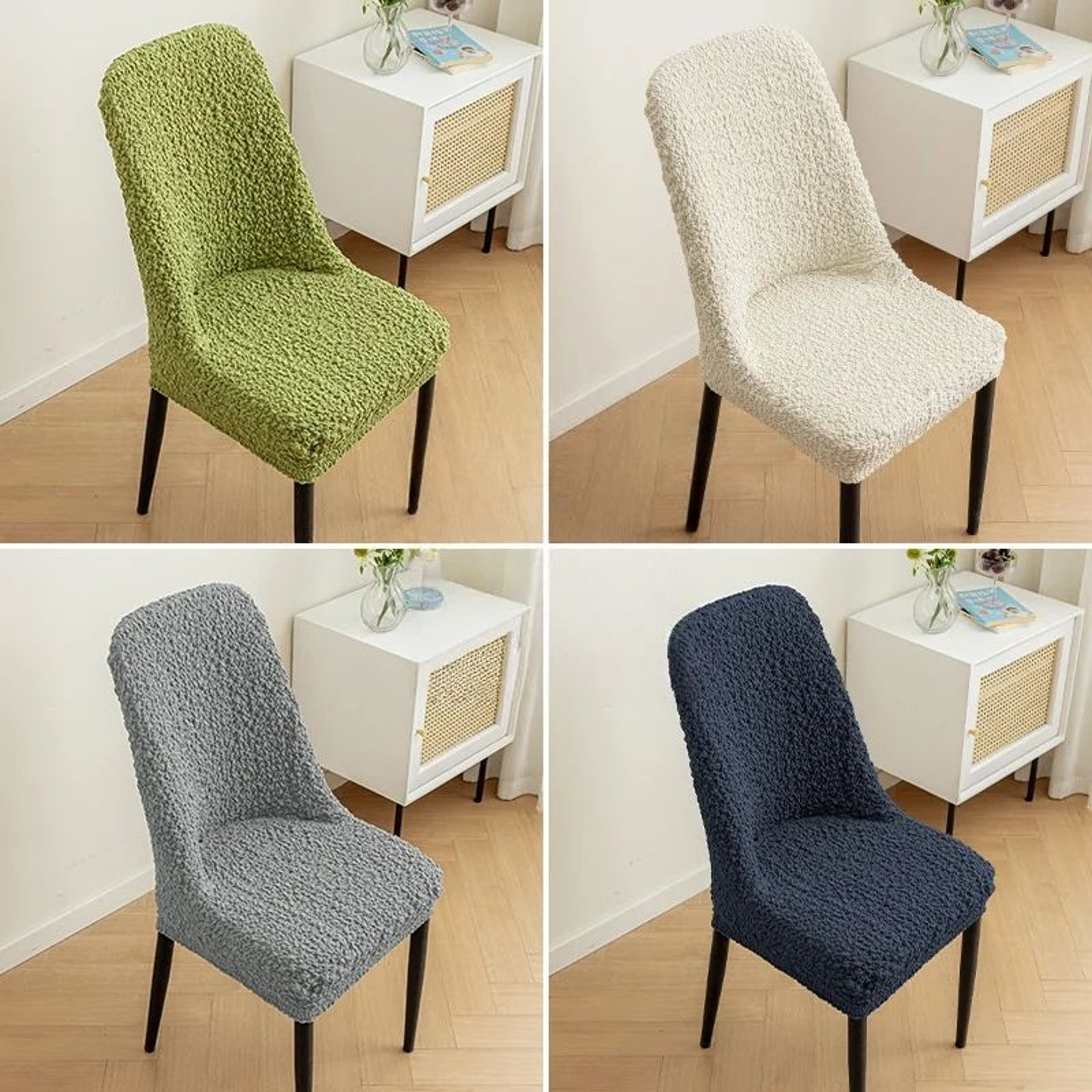 Elastic Curved Chair Cover Stretch Backrest Protector 4
