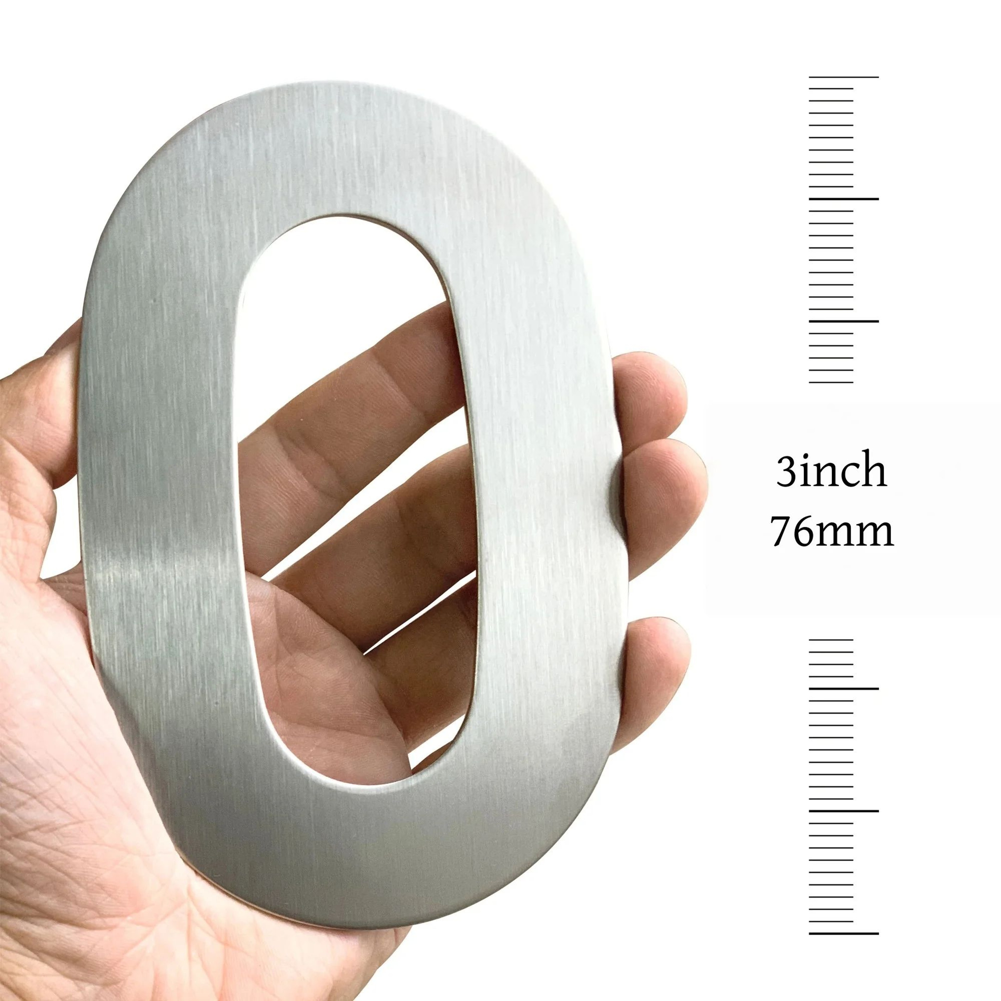 Self Adhesive Stainless Steel House Number 1