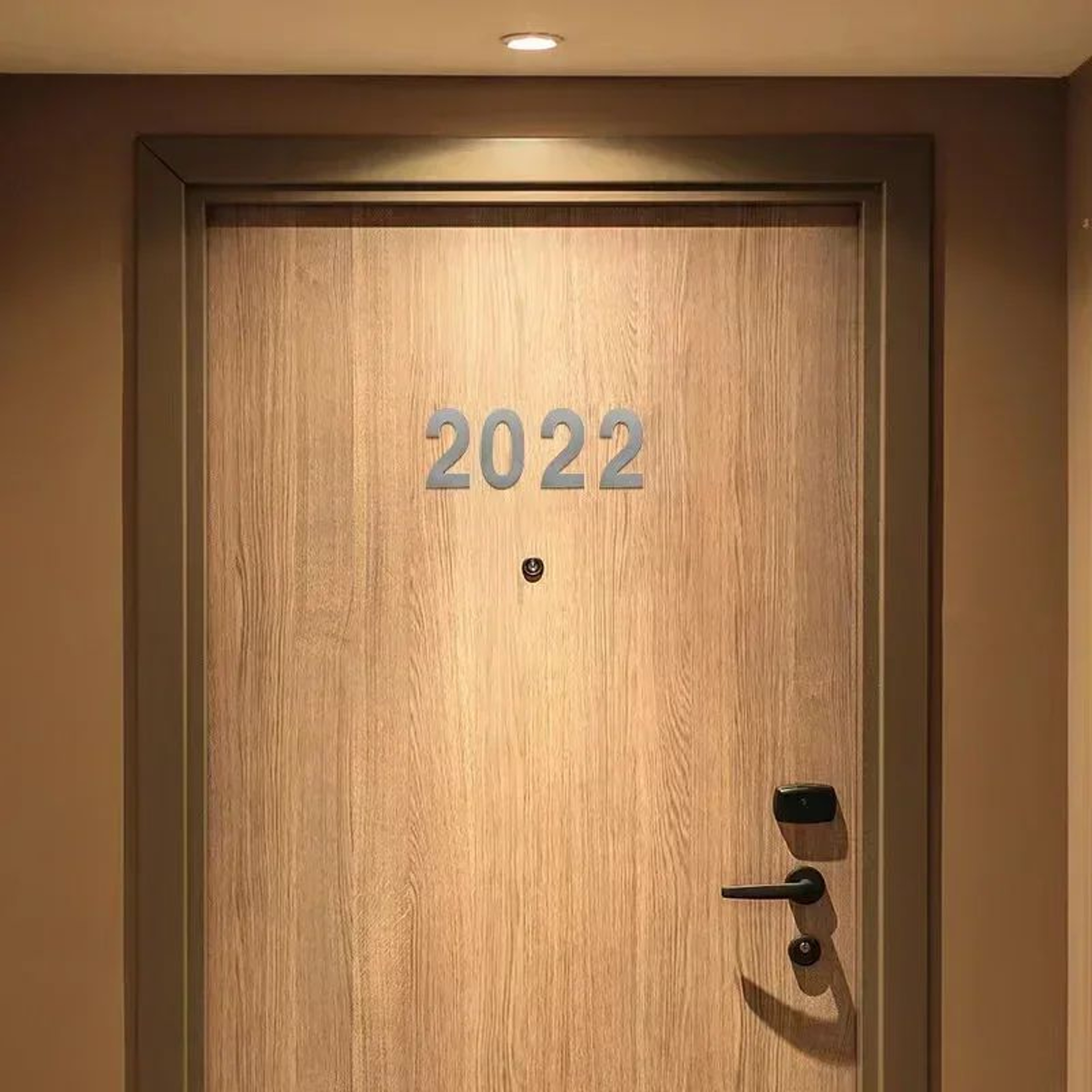 Self Adhesive Stainless Steel House Number 4
