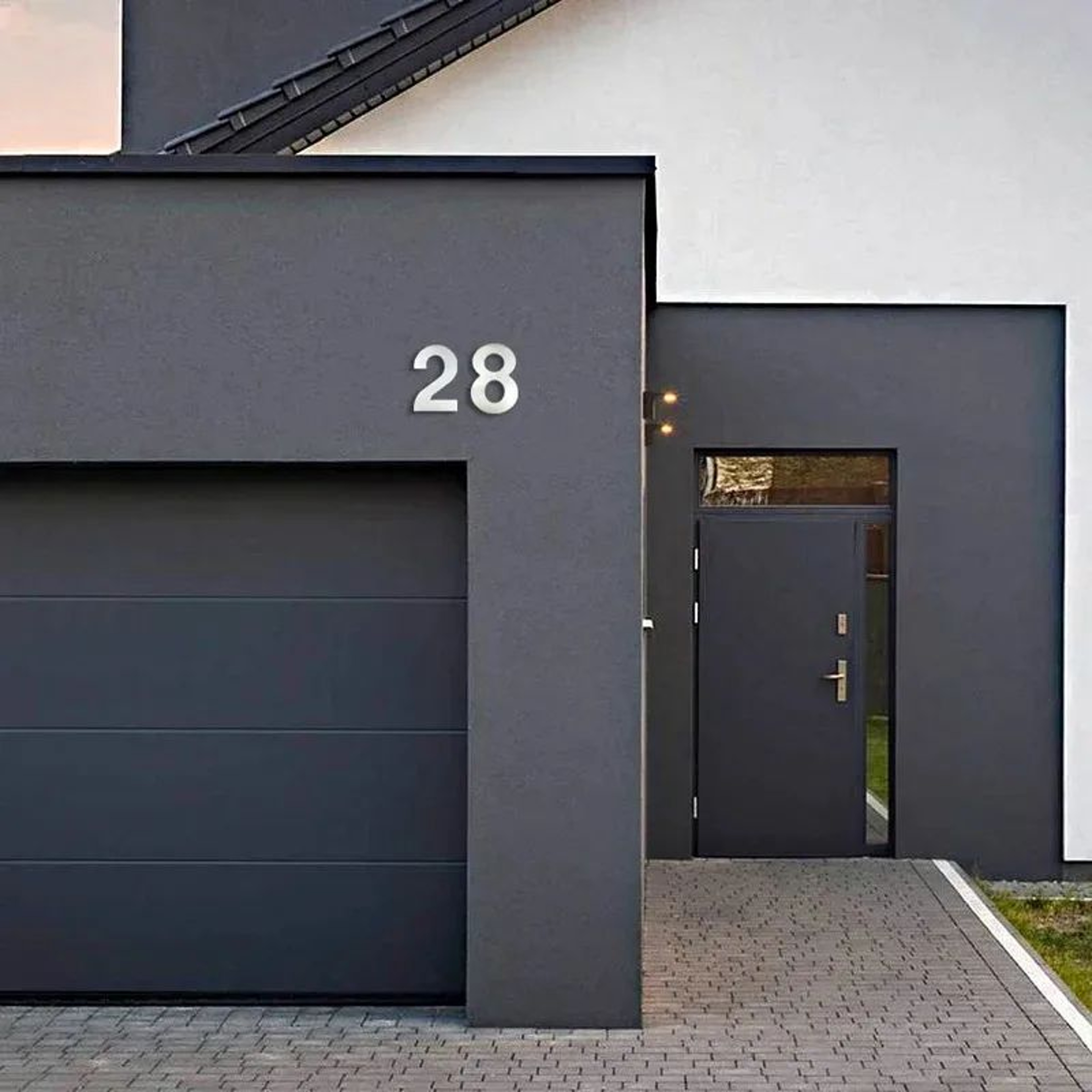 Self Adhesive Stainless Steel House Number 3