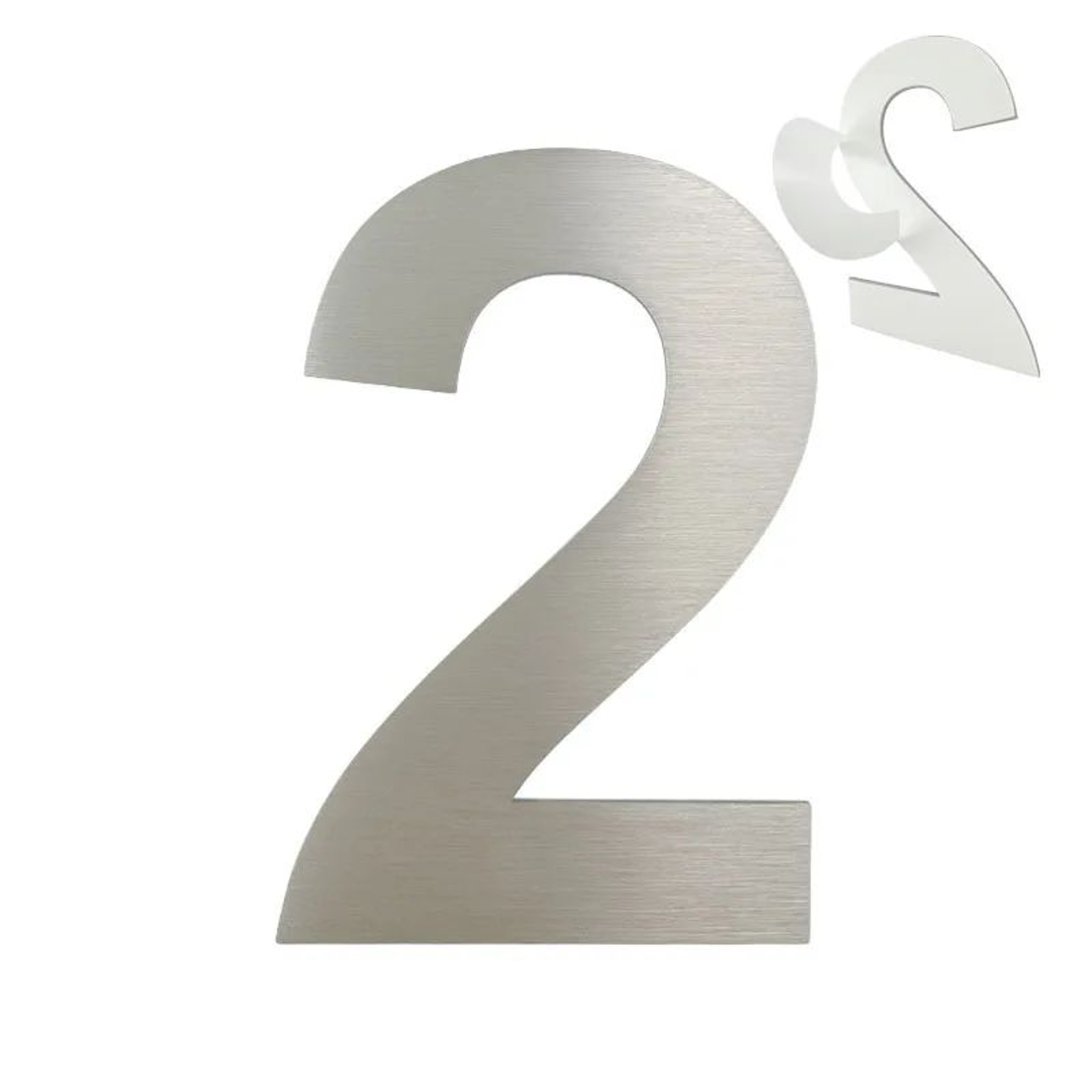Self Adhesive Stainless Steel House Number 8