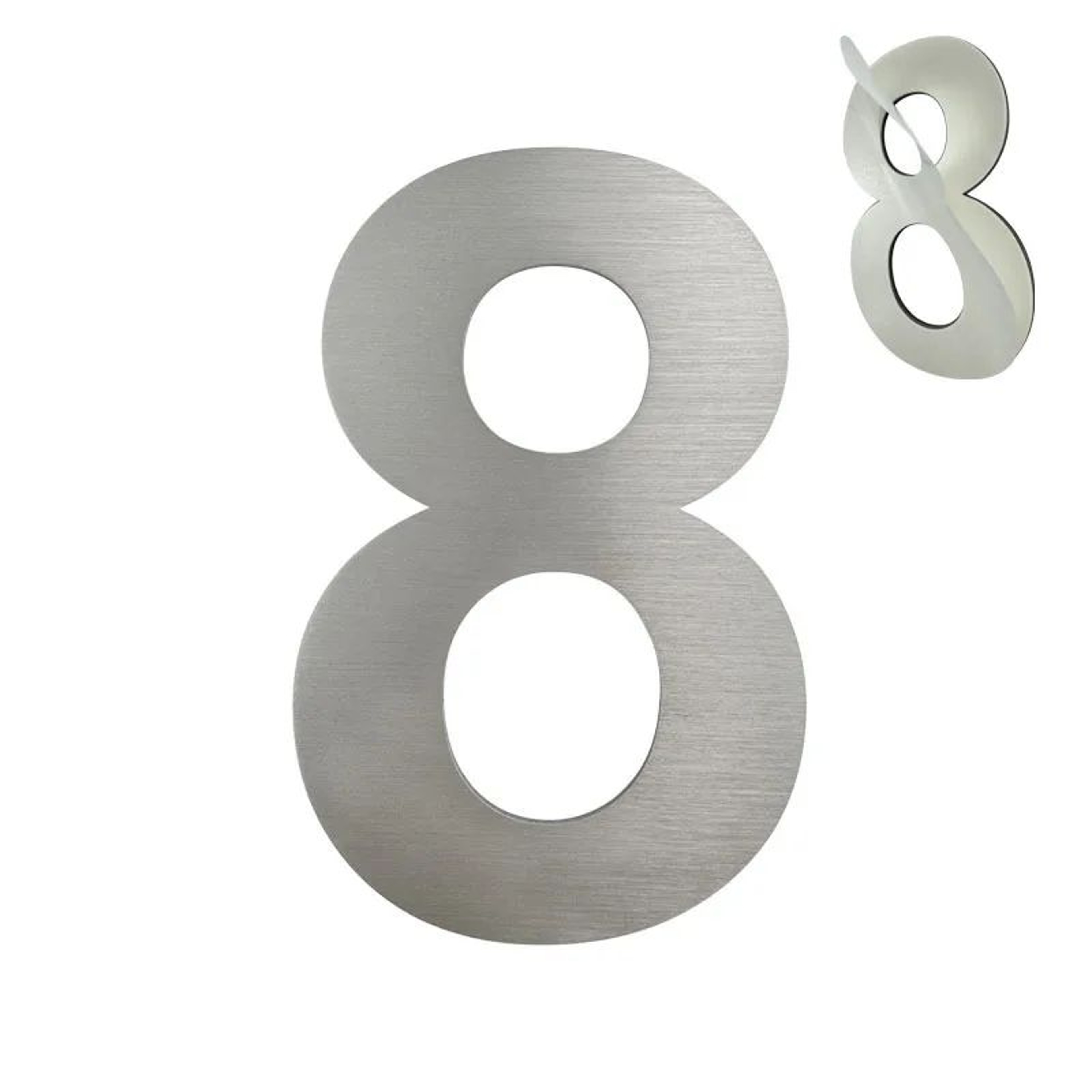 Self Adhesive Stainless Steel House Number 14