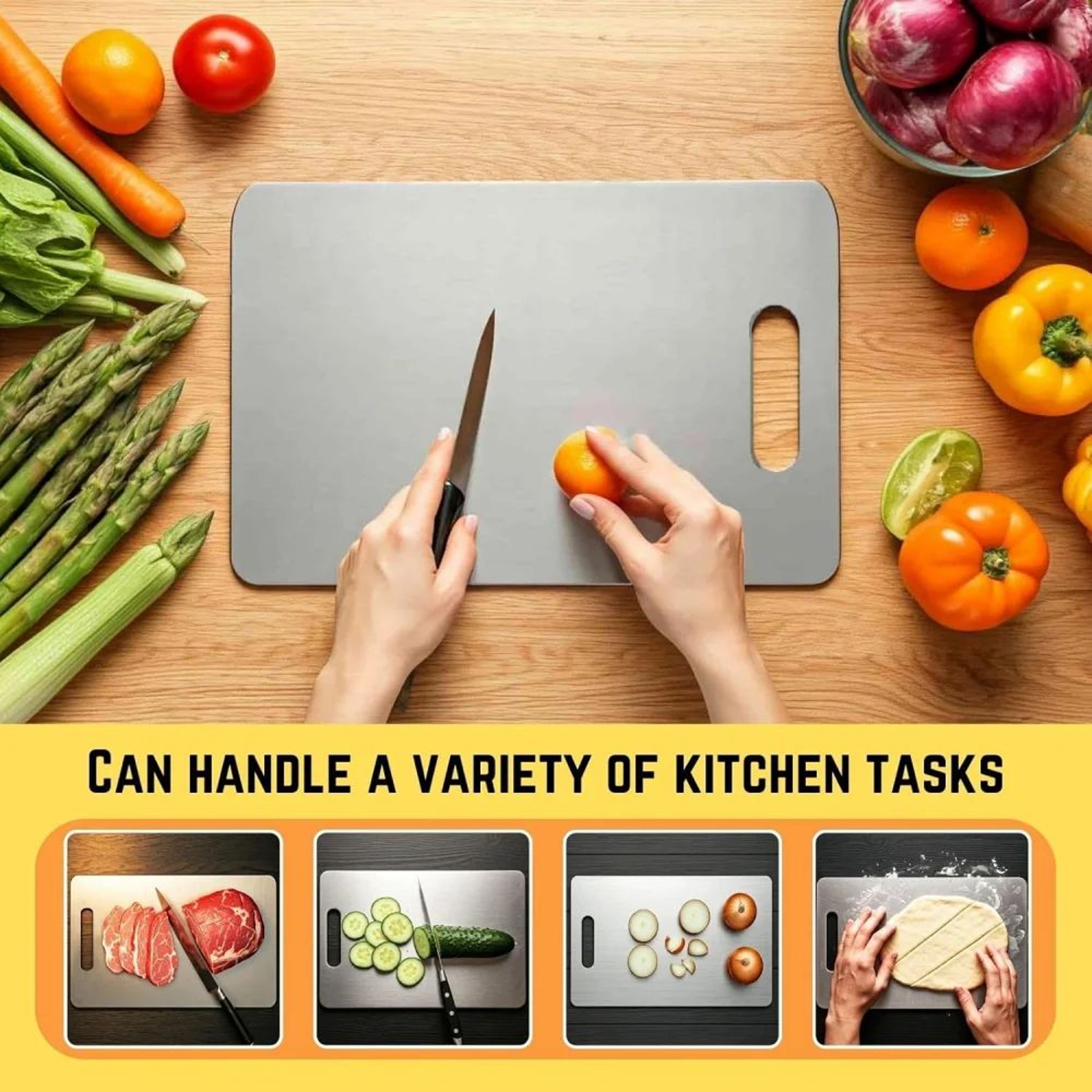 Double Sided Titanium Kitchen Cutting Board 5