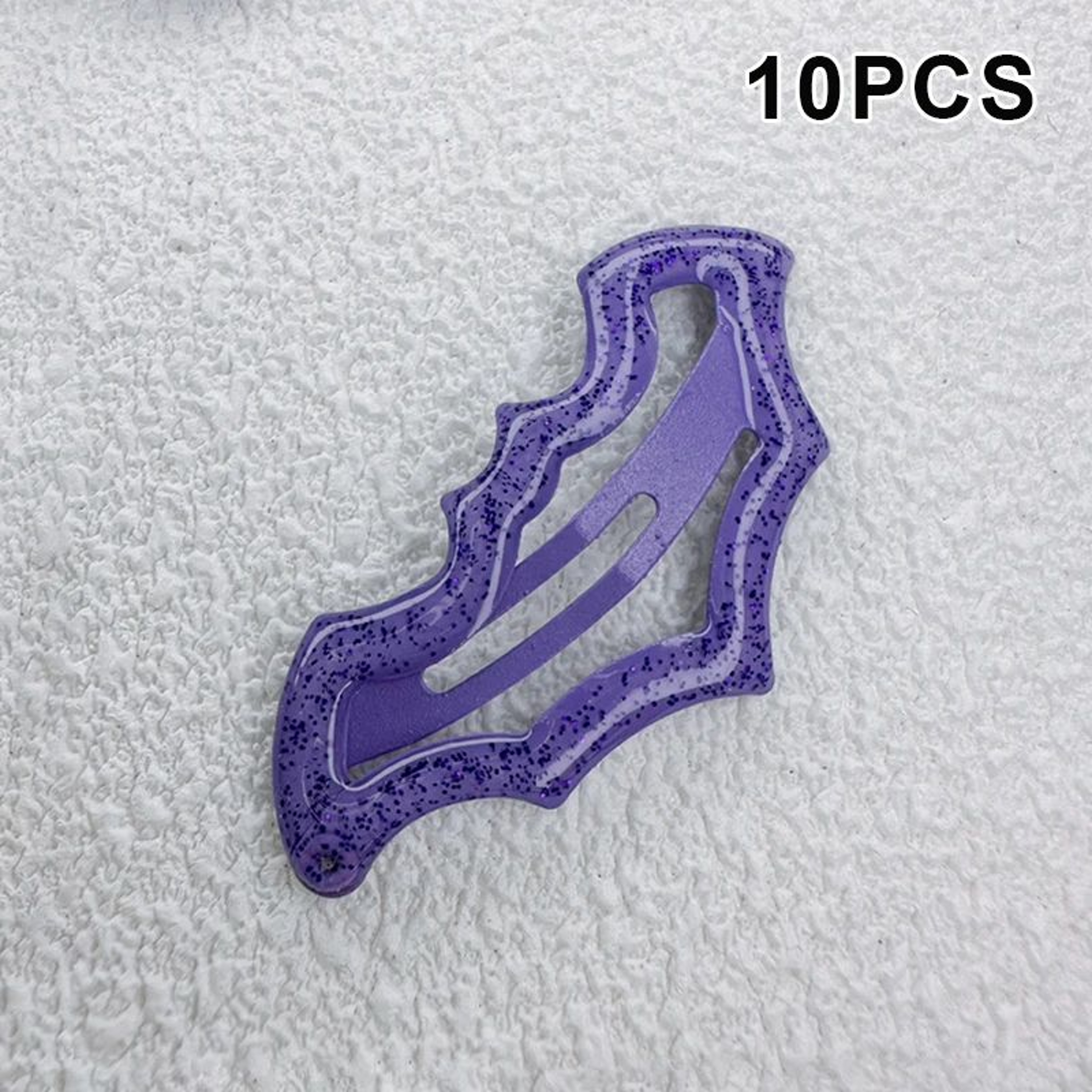 10 Piece Colorful Halloween Bat Hair Clips 12