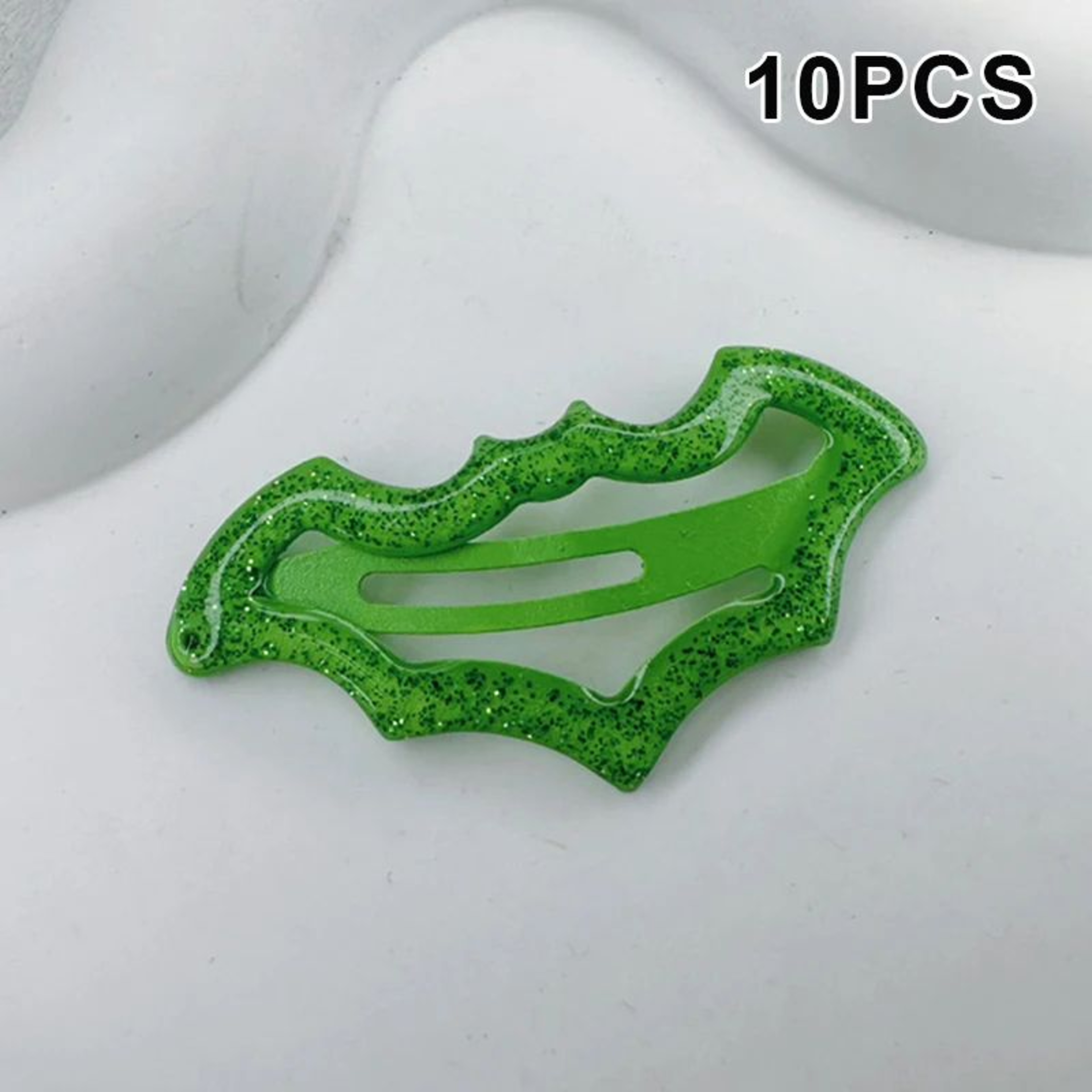 10 Piece Colorful Halloween Bat Hair Clips 11