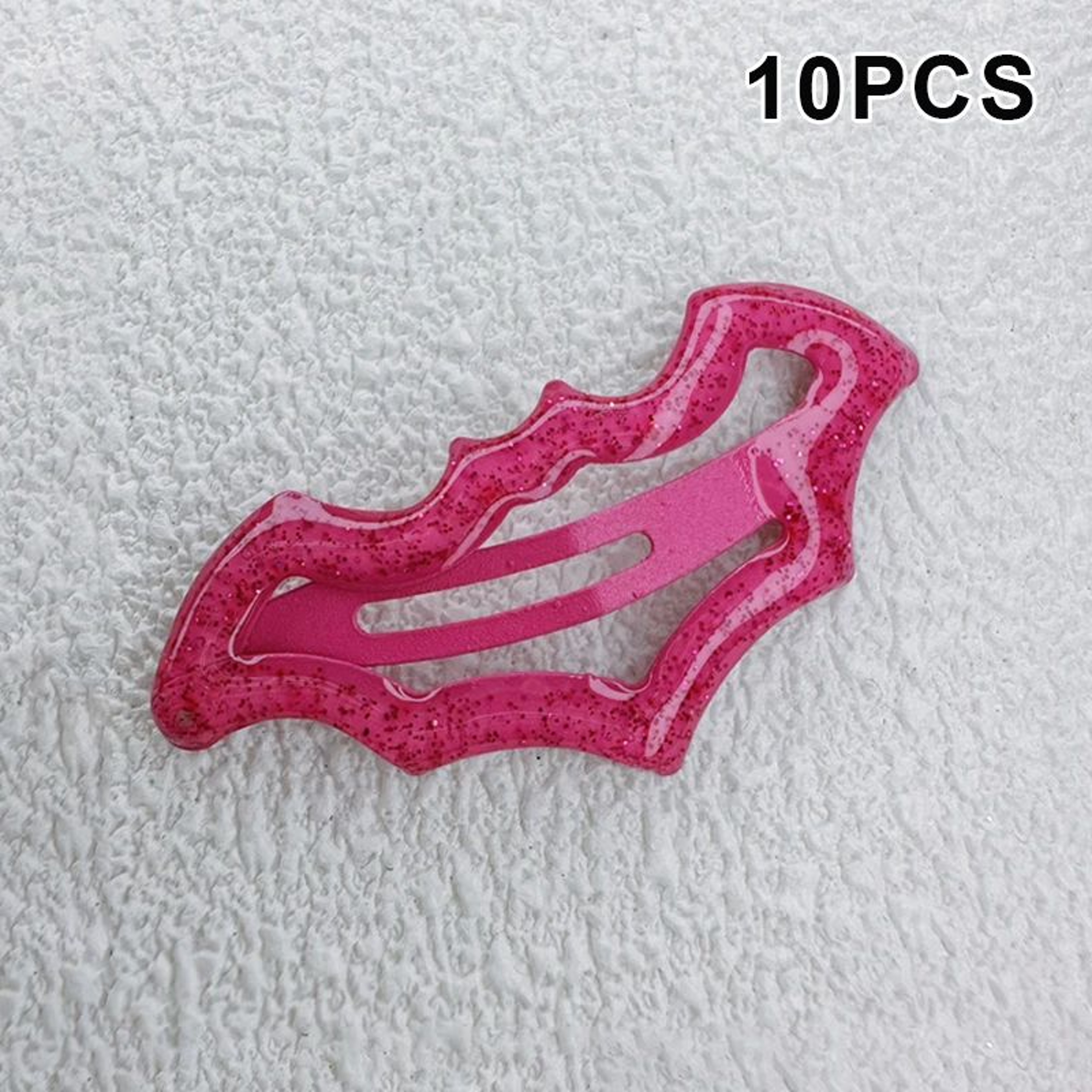 10 Piece Colorful Halloween Bat Hair Clips 10