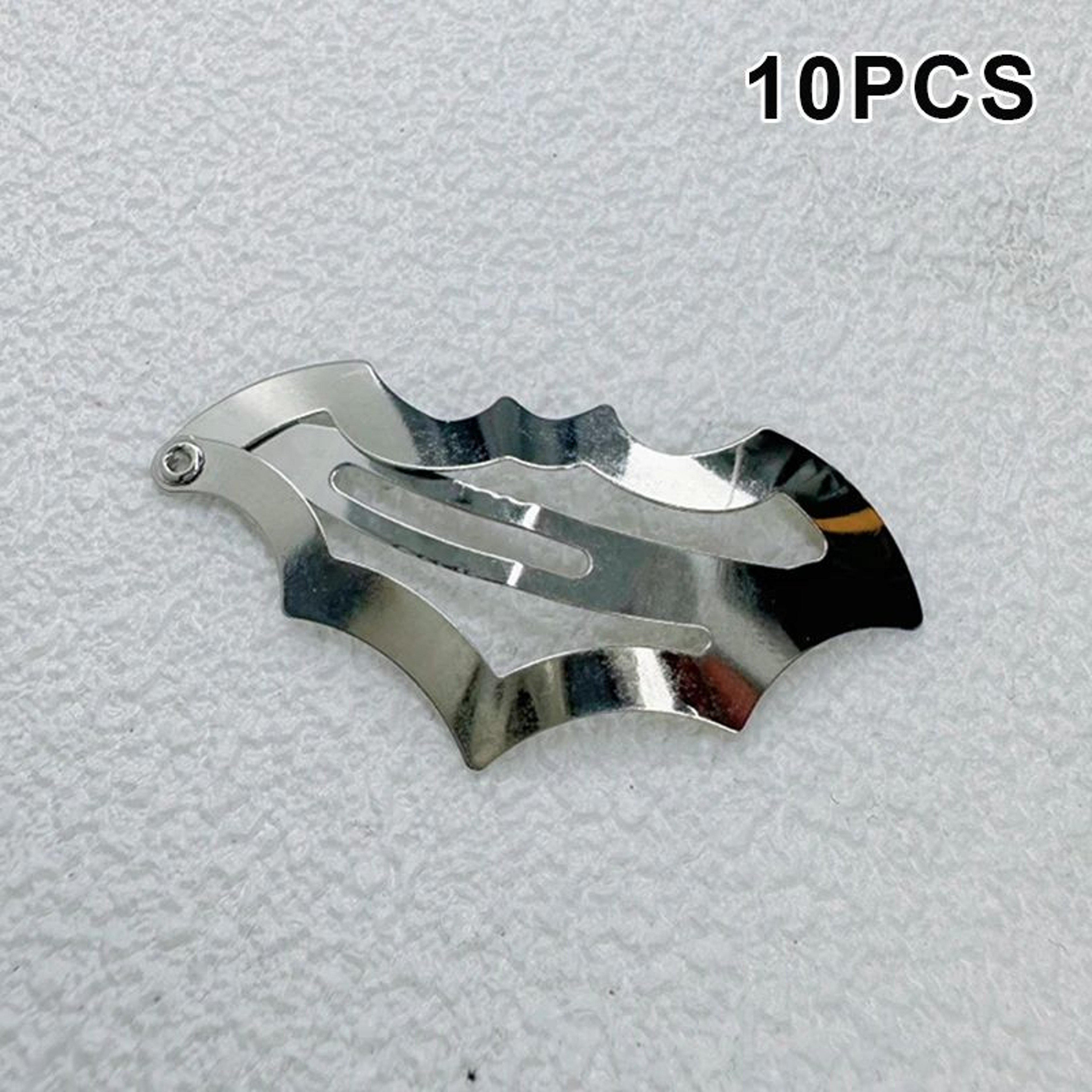 10 Piece Colorful Halloween Bat Hair Clips 7