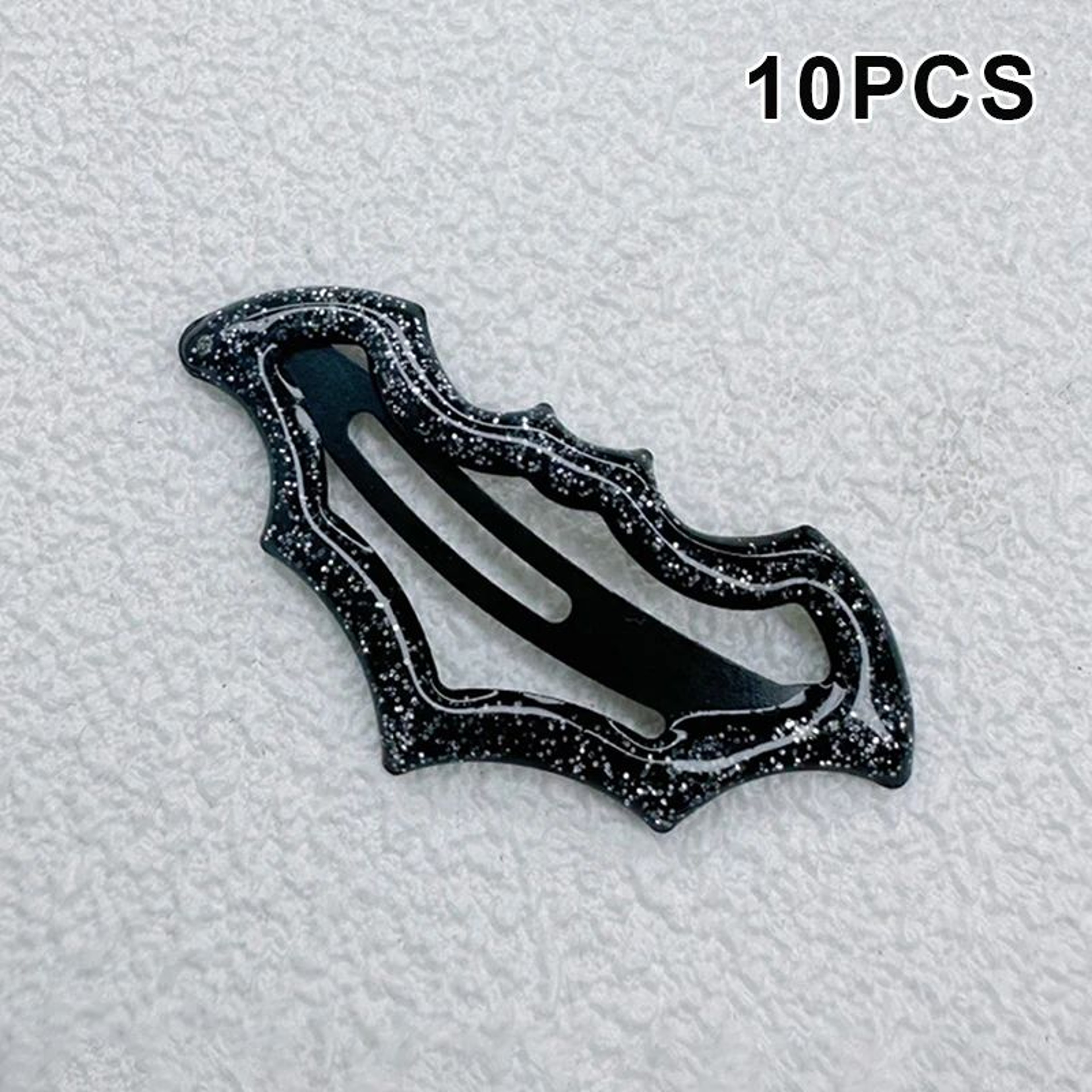 10 Piece Colorful Halloween Bat Hair Clips 9