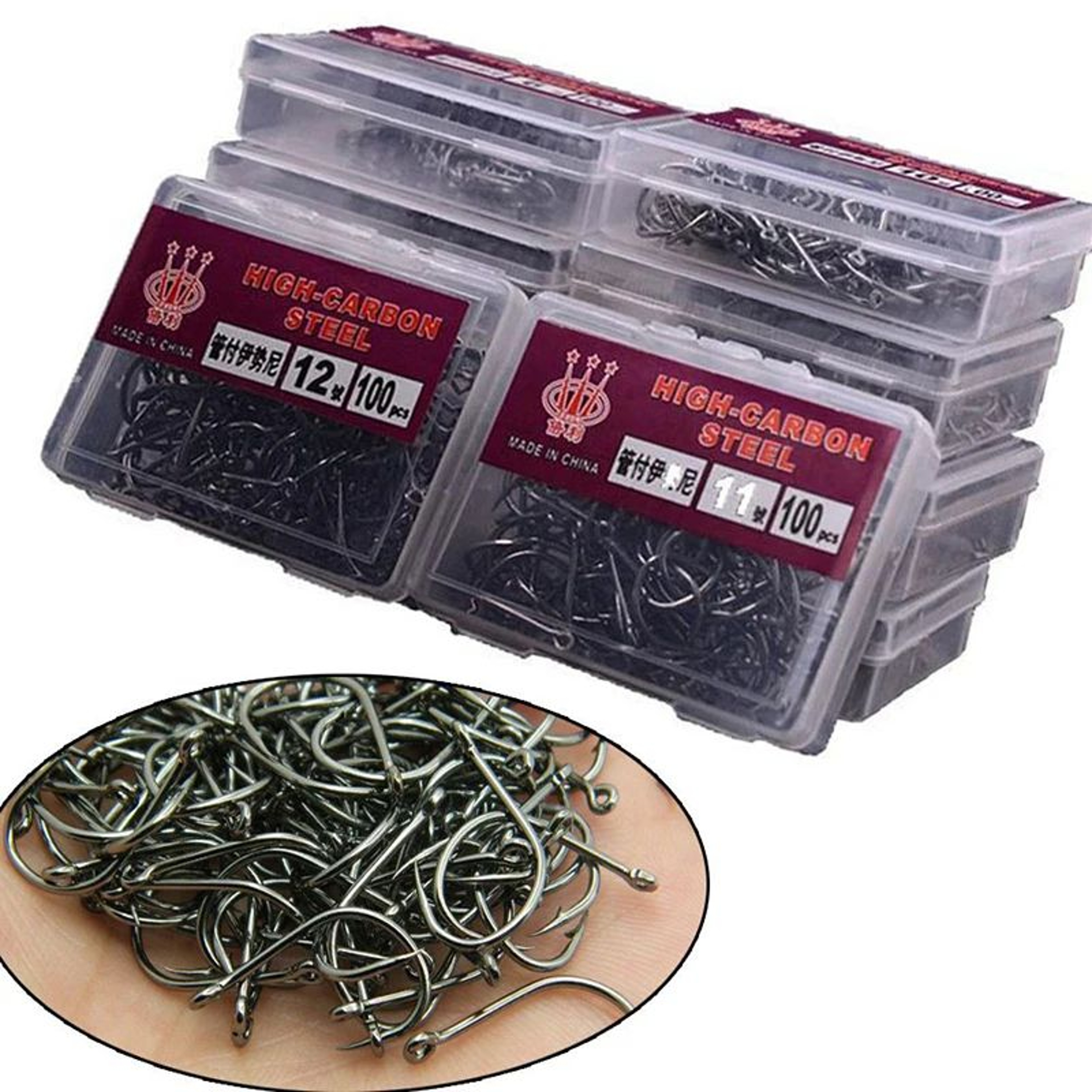 High Carbon Steel Circle Fishing Hooks 1