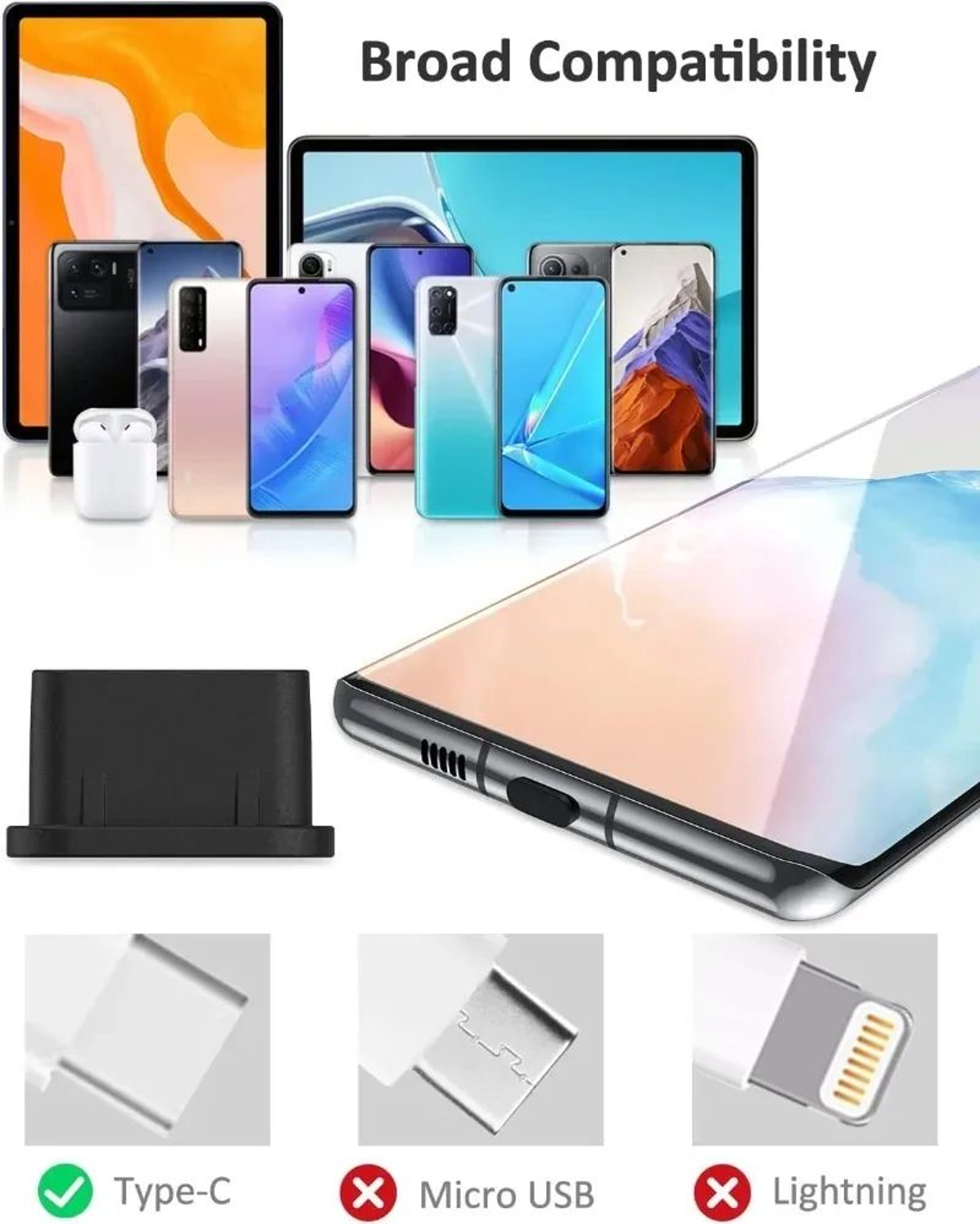 Silicone USB C Charging Port Protectors 2