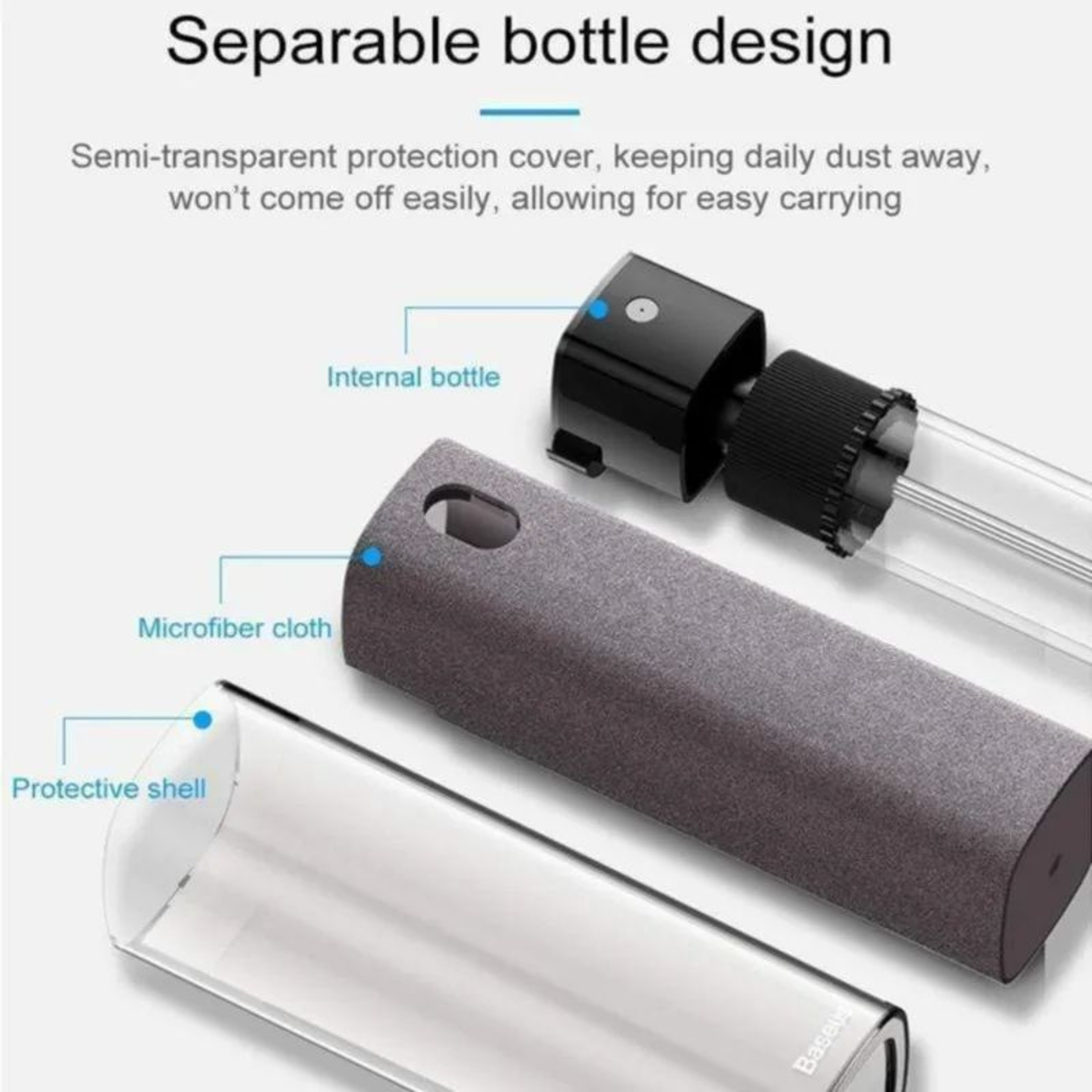 2 In 1 Portable Screen Cleaner Spray Bottle 1