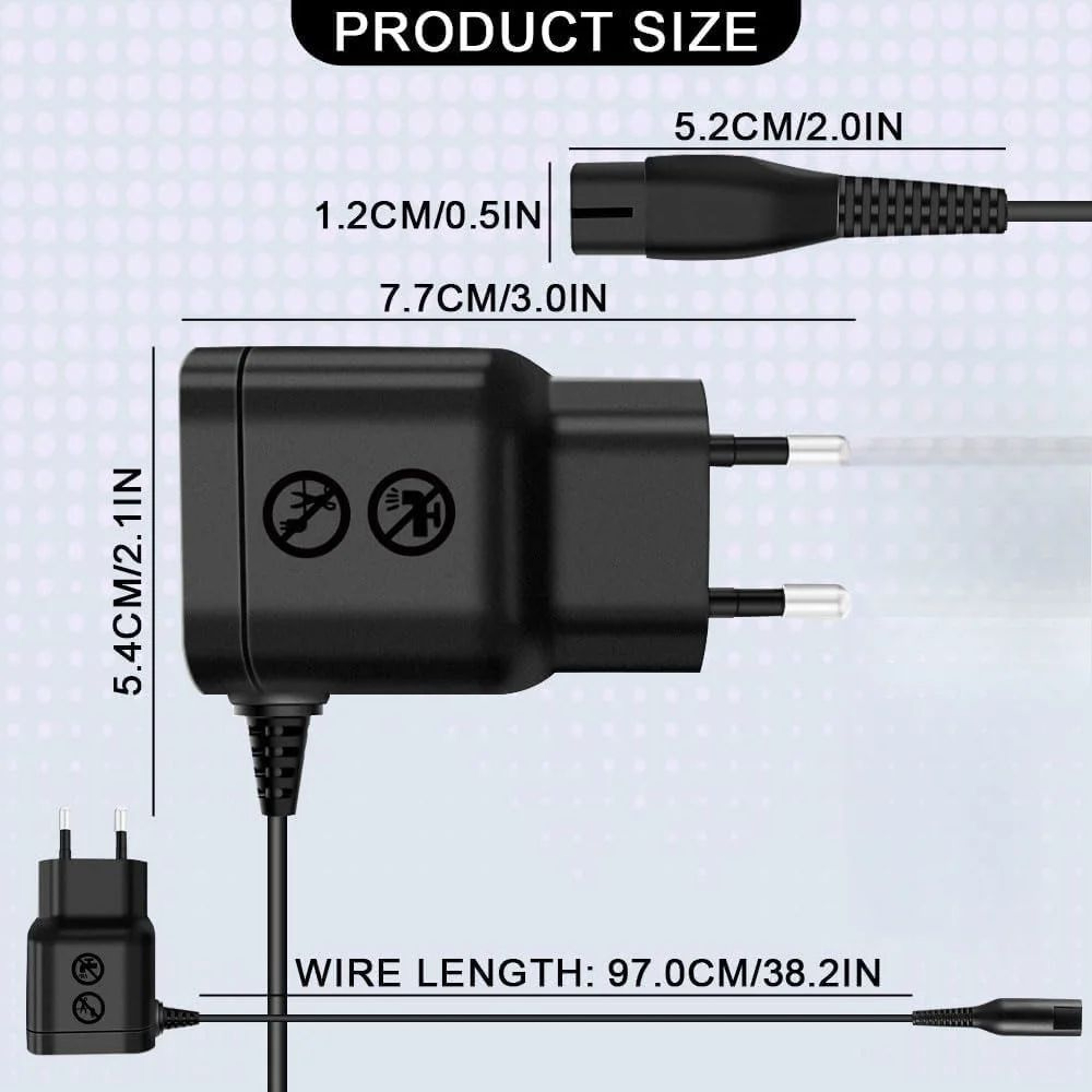A00390 Charging Adapter Compatible With Philips Norelco 3