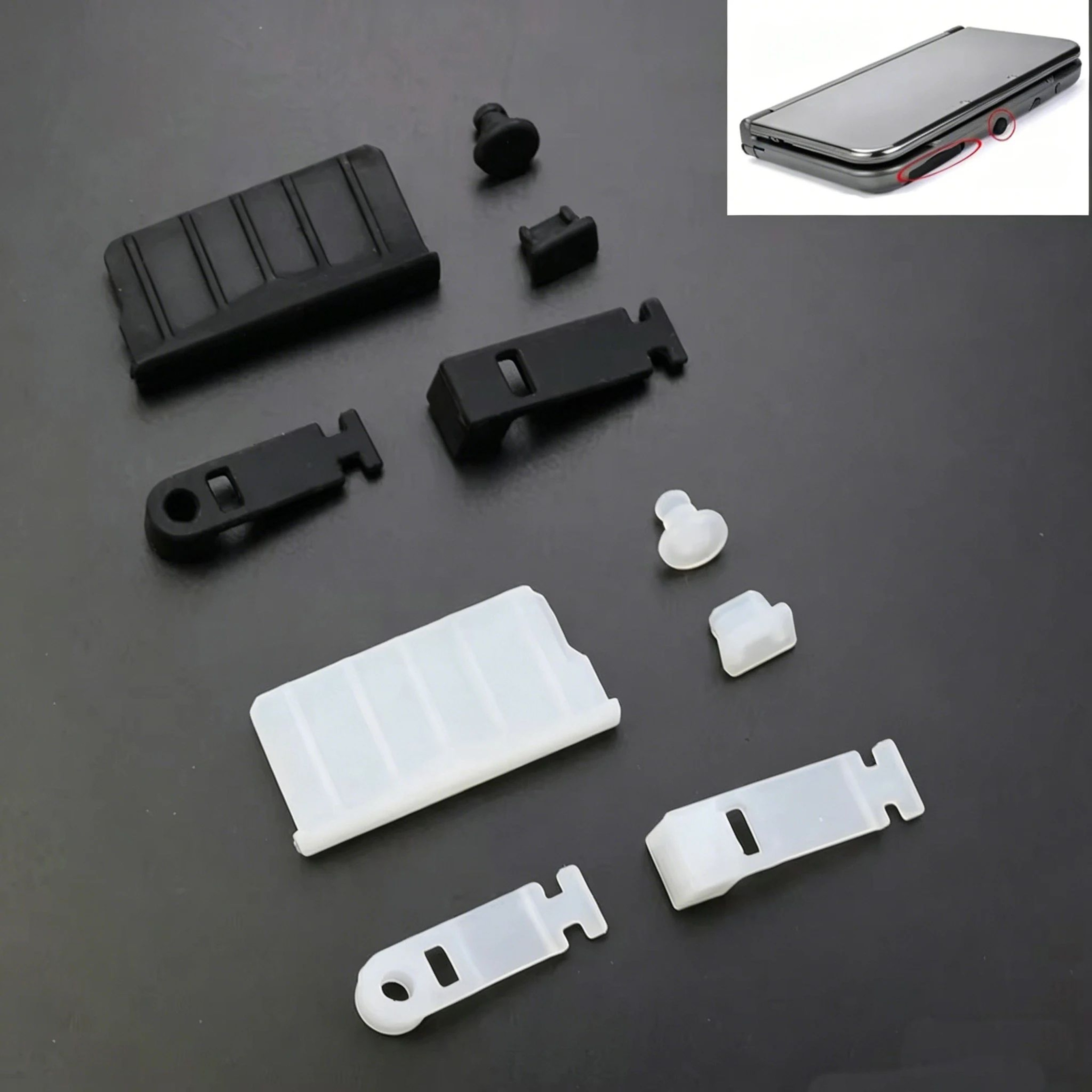 Nintendo 3DS Silicone Port Dust Plug Set 2