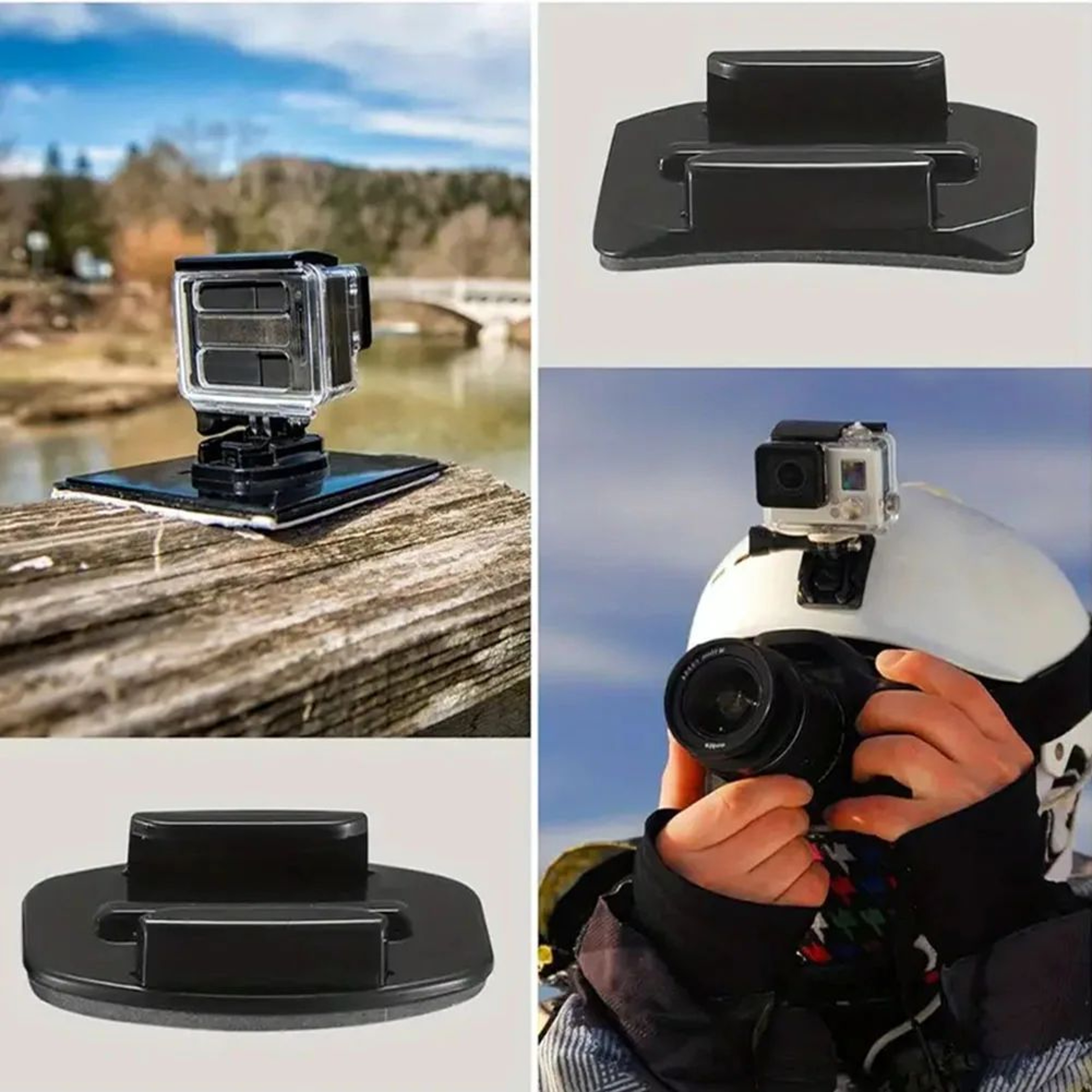 Universal Action Camera Helmet Adhesive Mount Kit 5