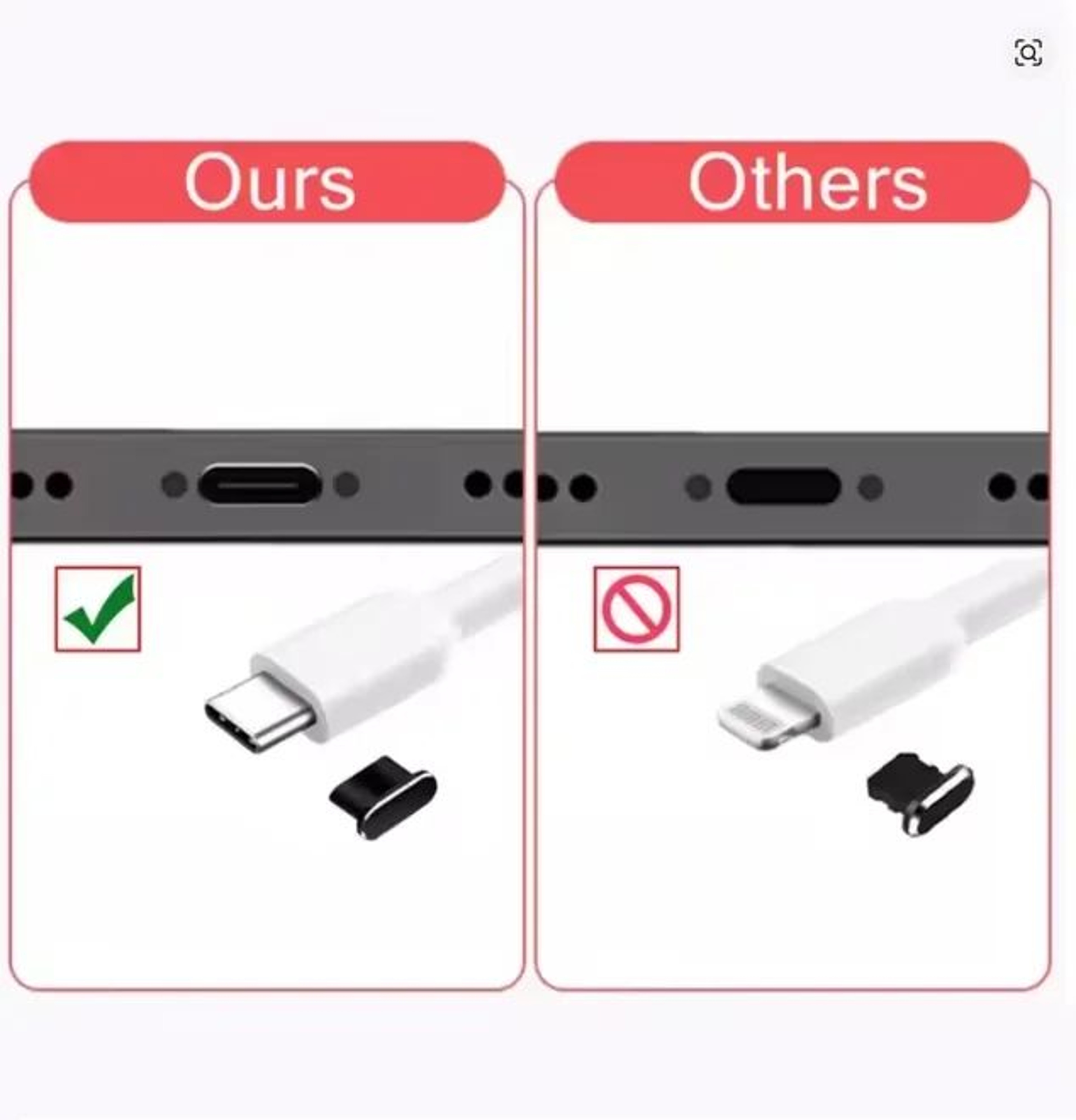 Metal USB C Charging Port Dust Protector 5