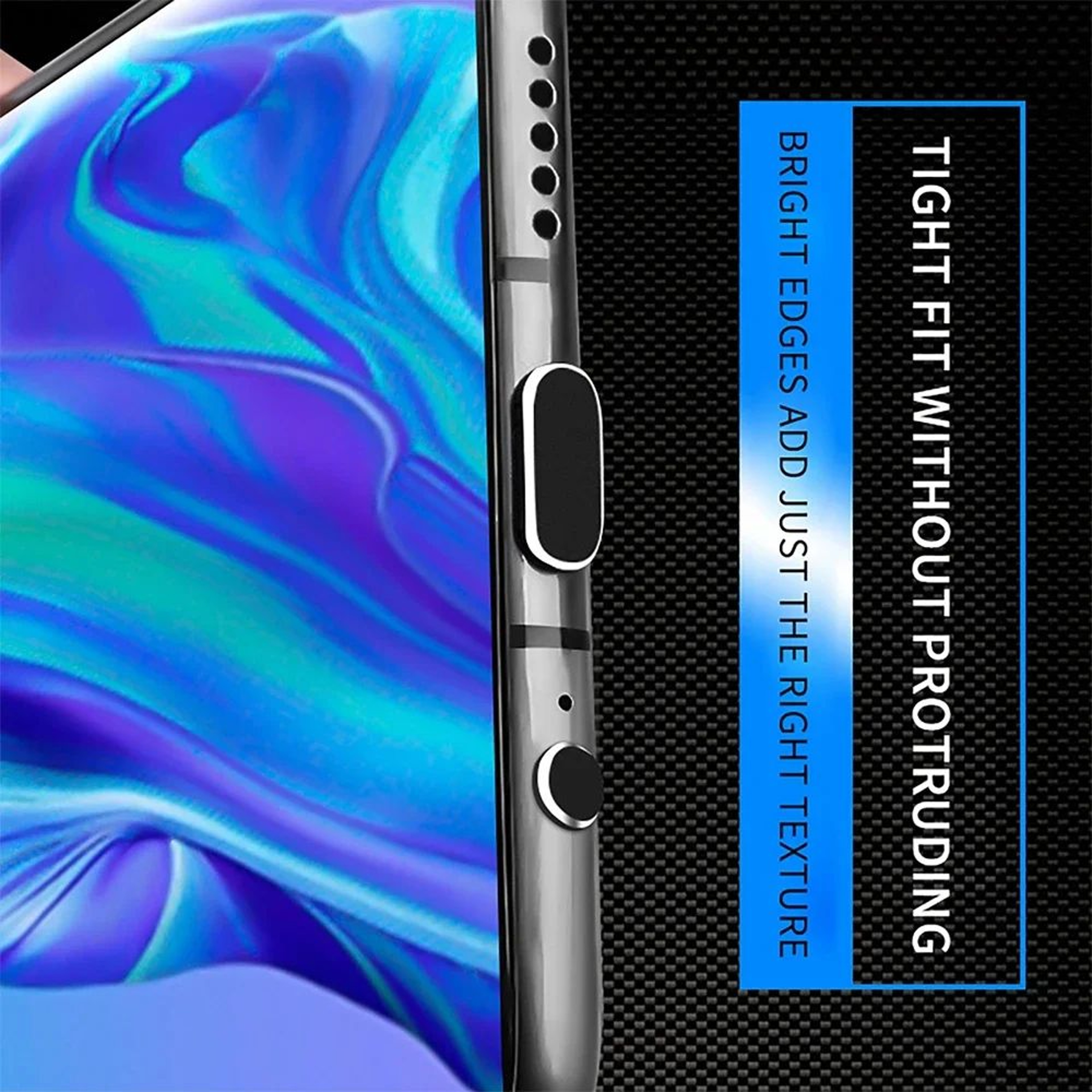 Aluminum USB C Charging Port Dust Protector 3