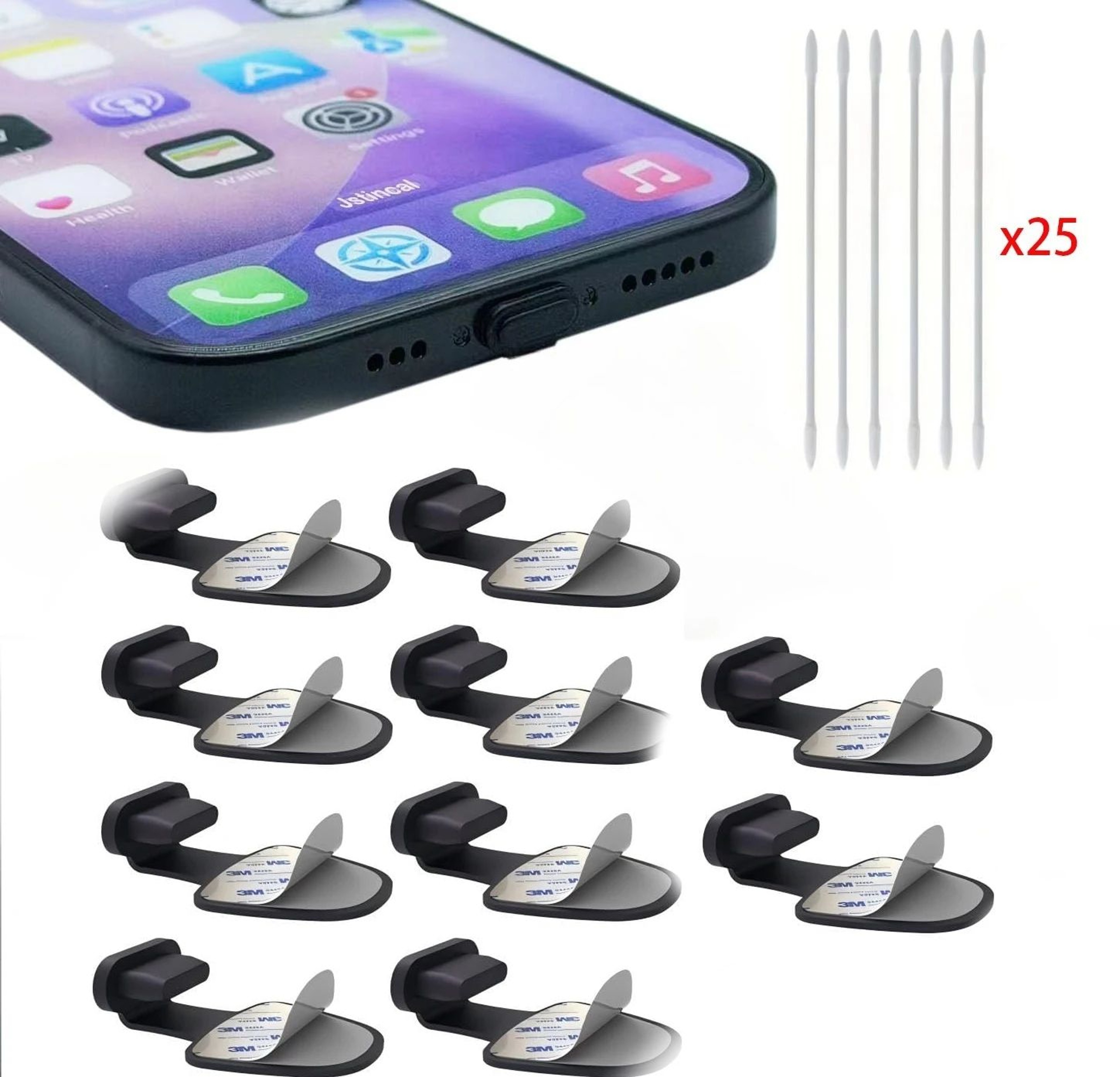 Anti Lost USB C Charging Port Dust Plug 6