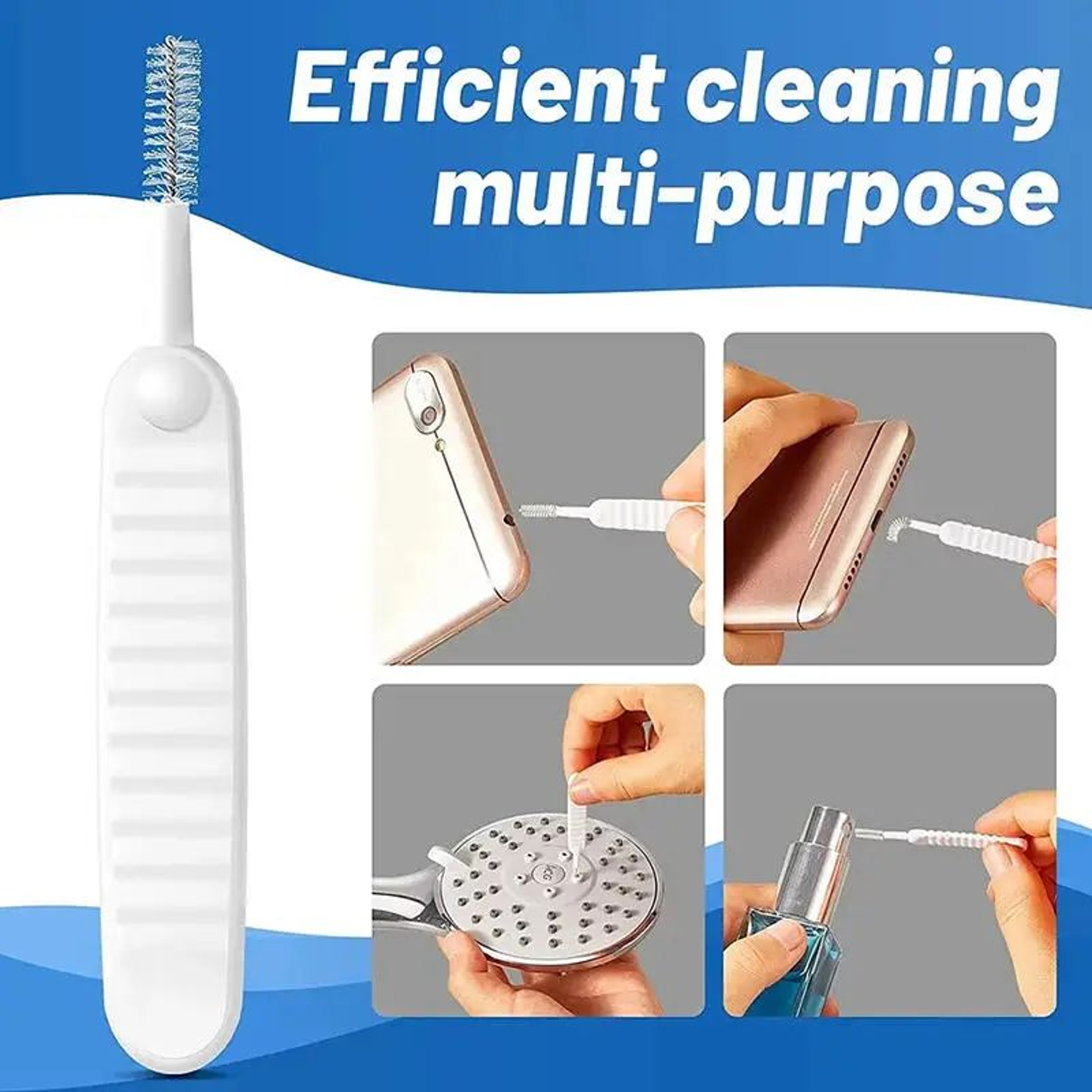 USB C Charging Port Dust Plug And Cleaning Brush Set 4