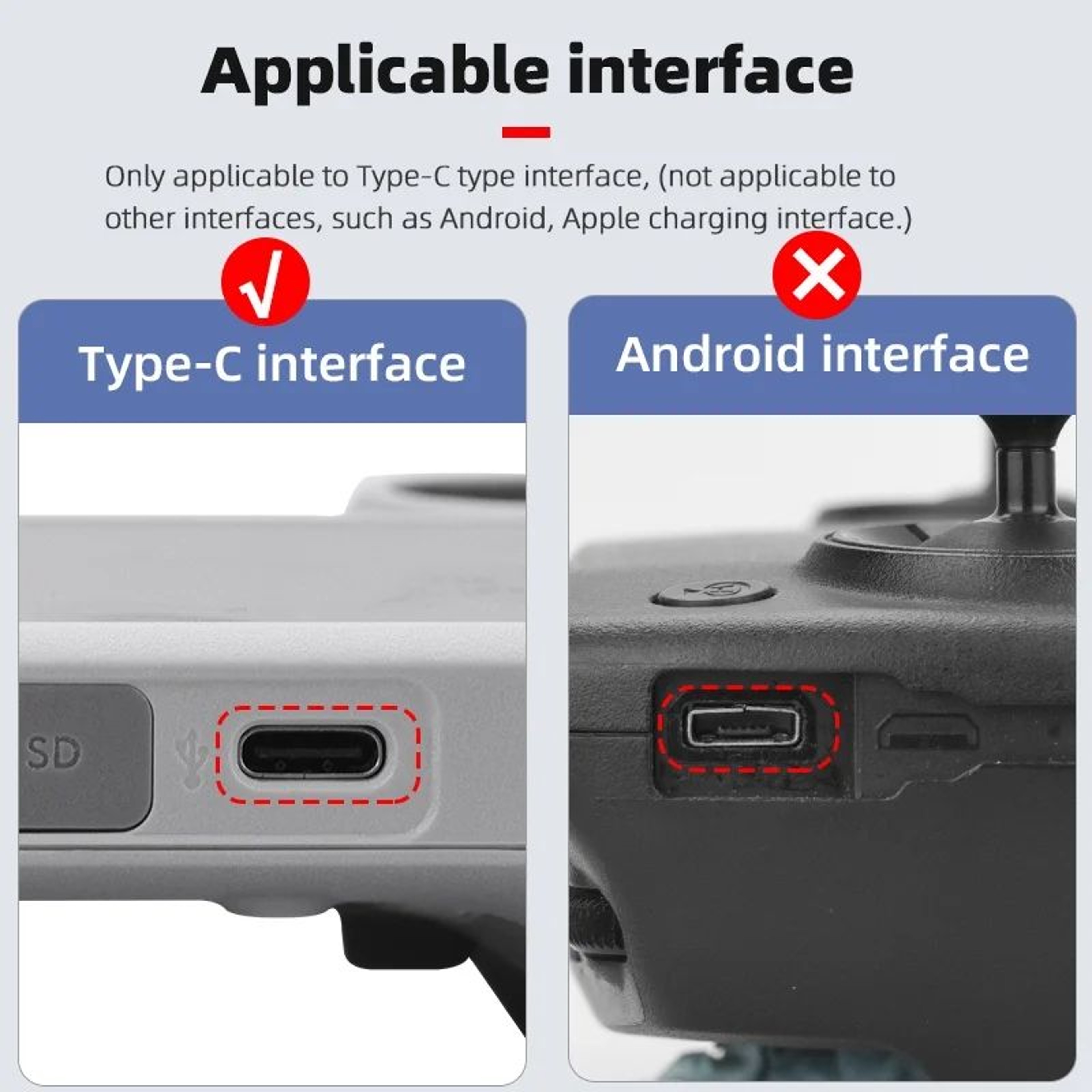DJI Mini 3 Pro Type C Silicone Dust Plug Cover 1