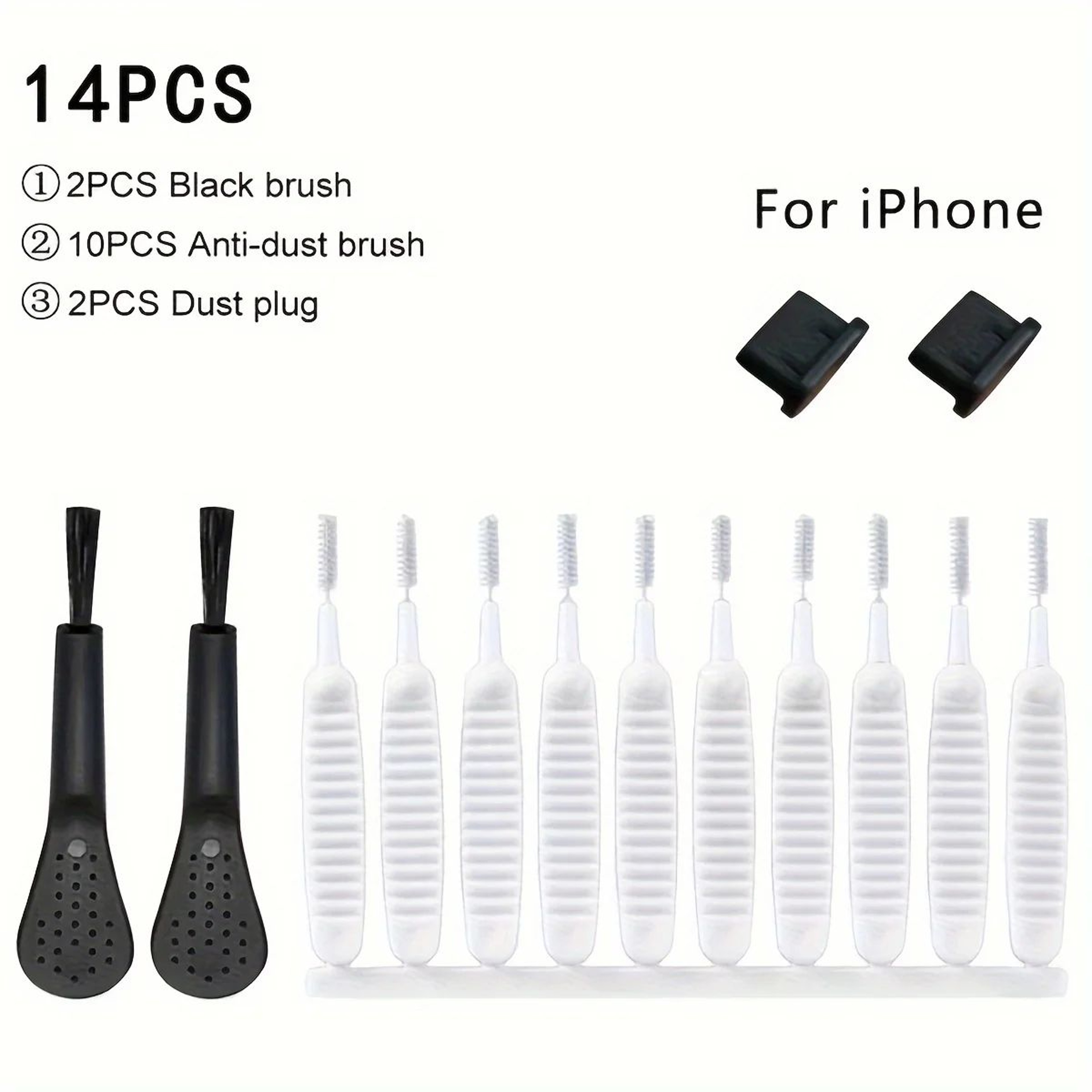 Phone Charging Port Dust Plug And Cleaner Kit 2