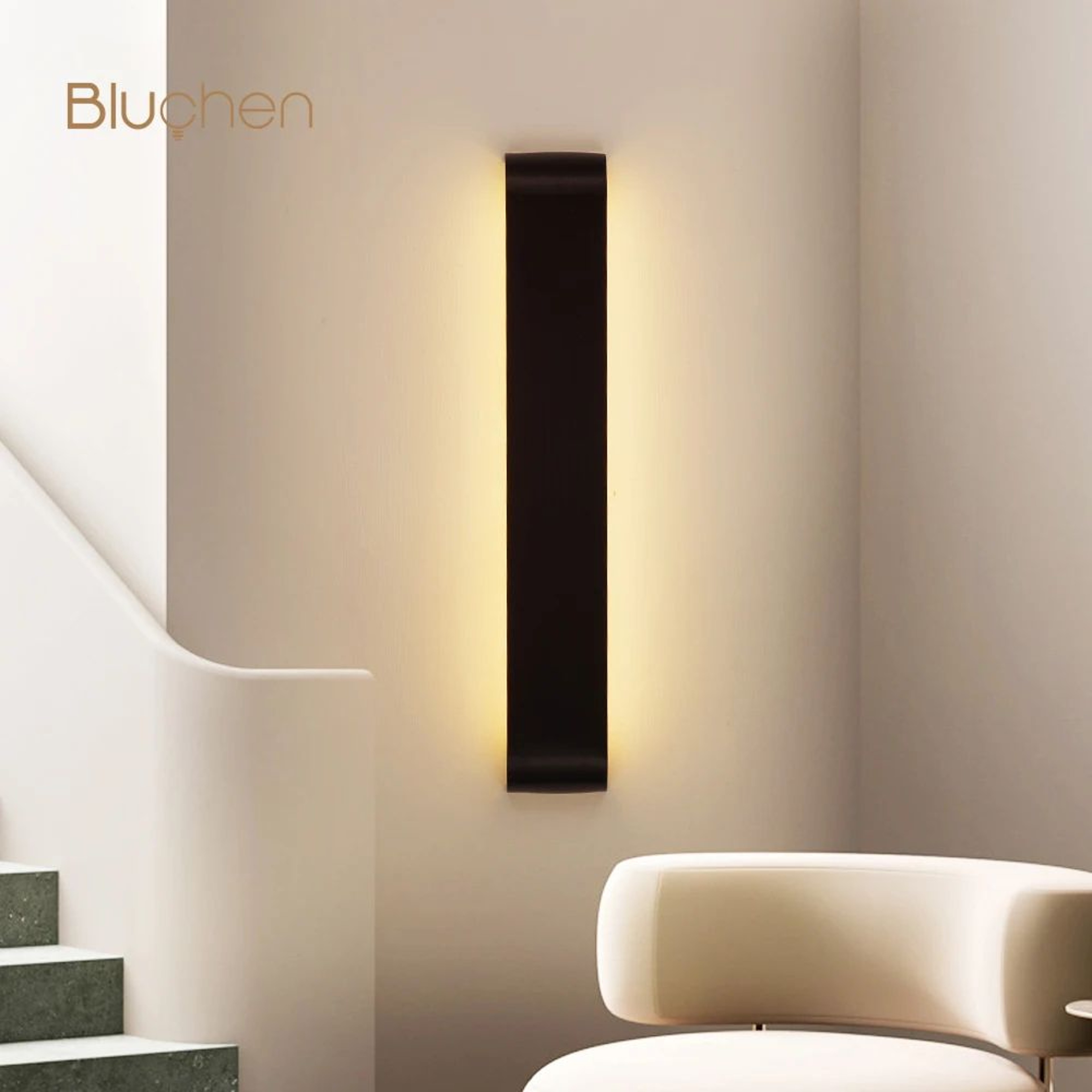 Modern Brushed Aluminum LED Wall Sconce 1