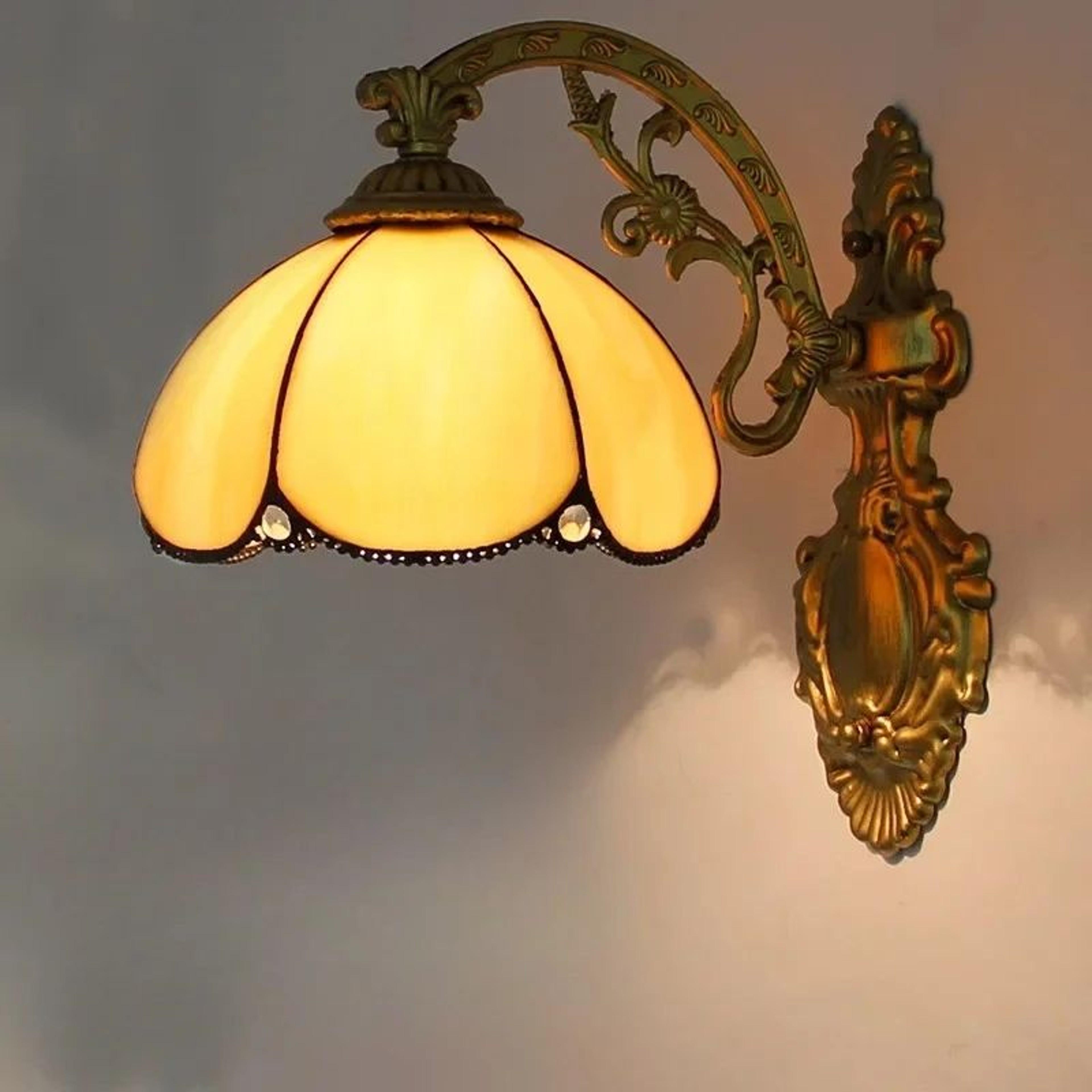 Nordic Tiffany Colorful Glass Wall Lamp 2
