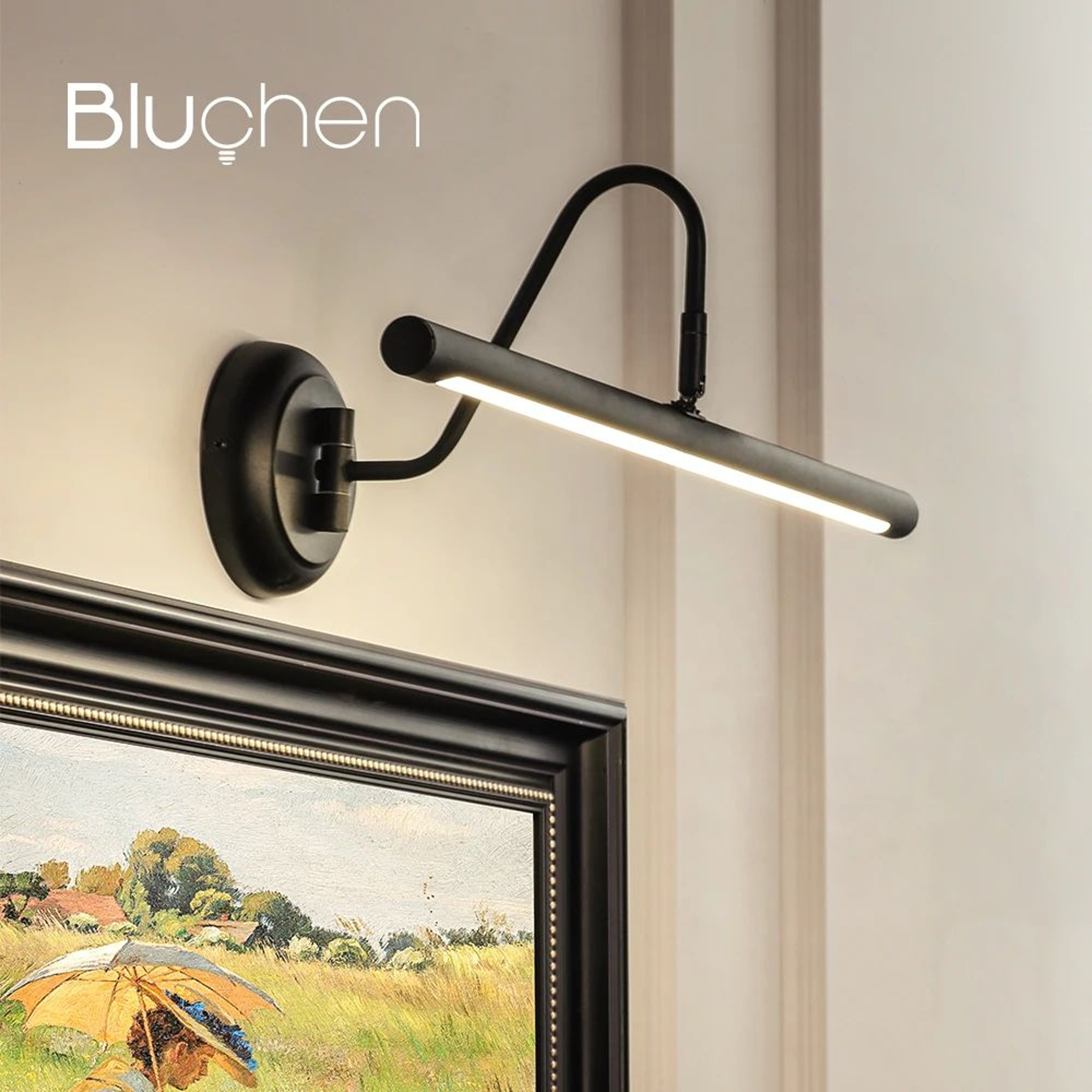 Modern Black LED Bathroom Mirror Light 1