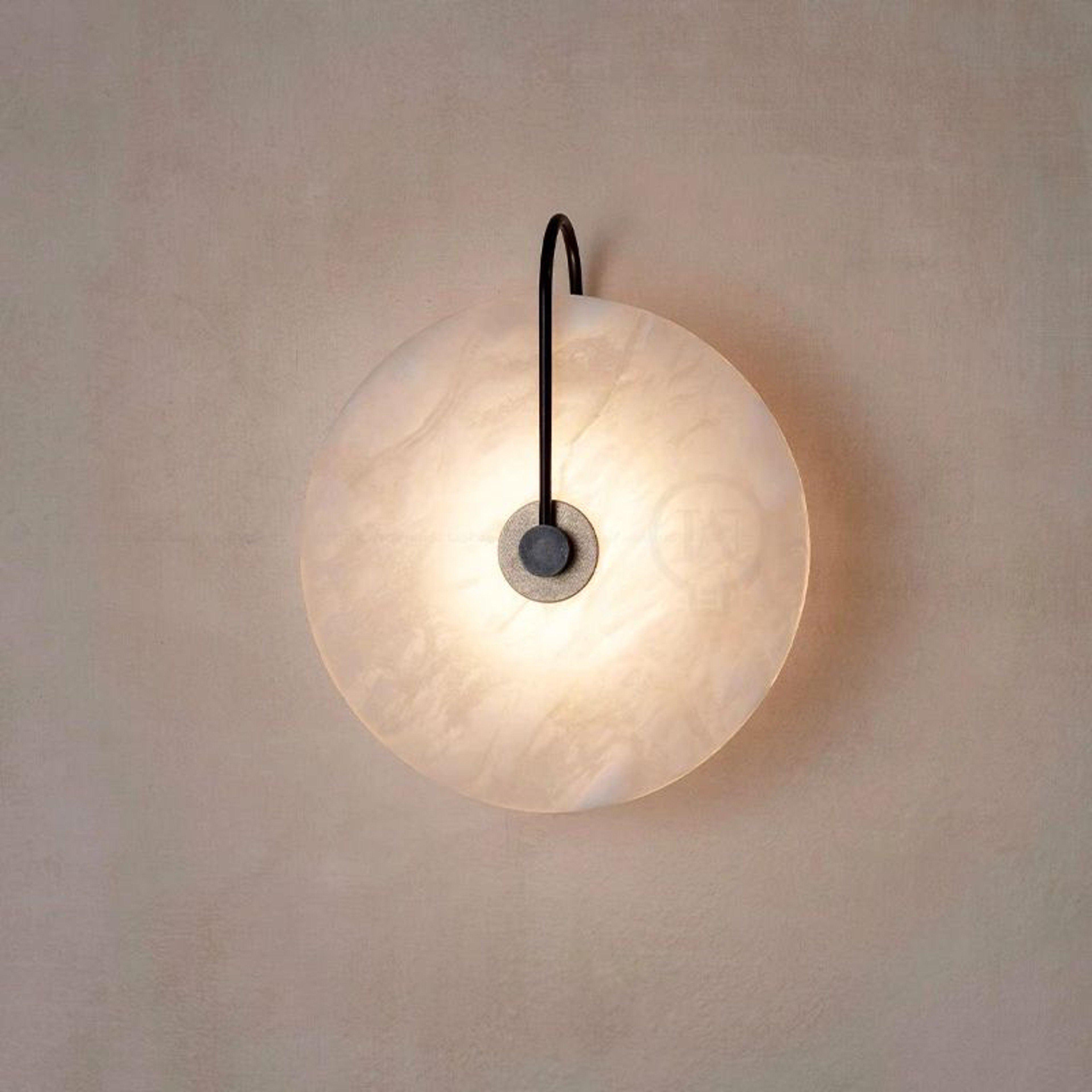 Nordic Circular Marble LED Wall Lamp 0