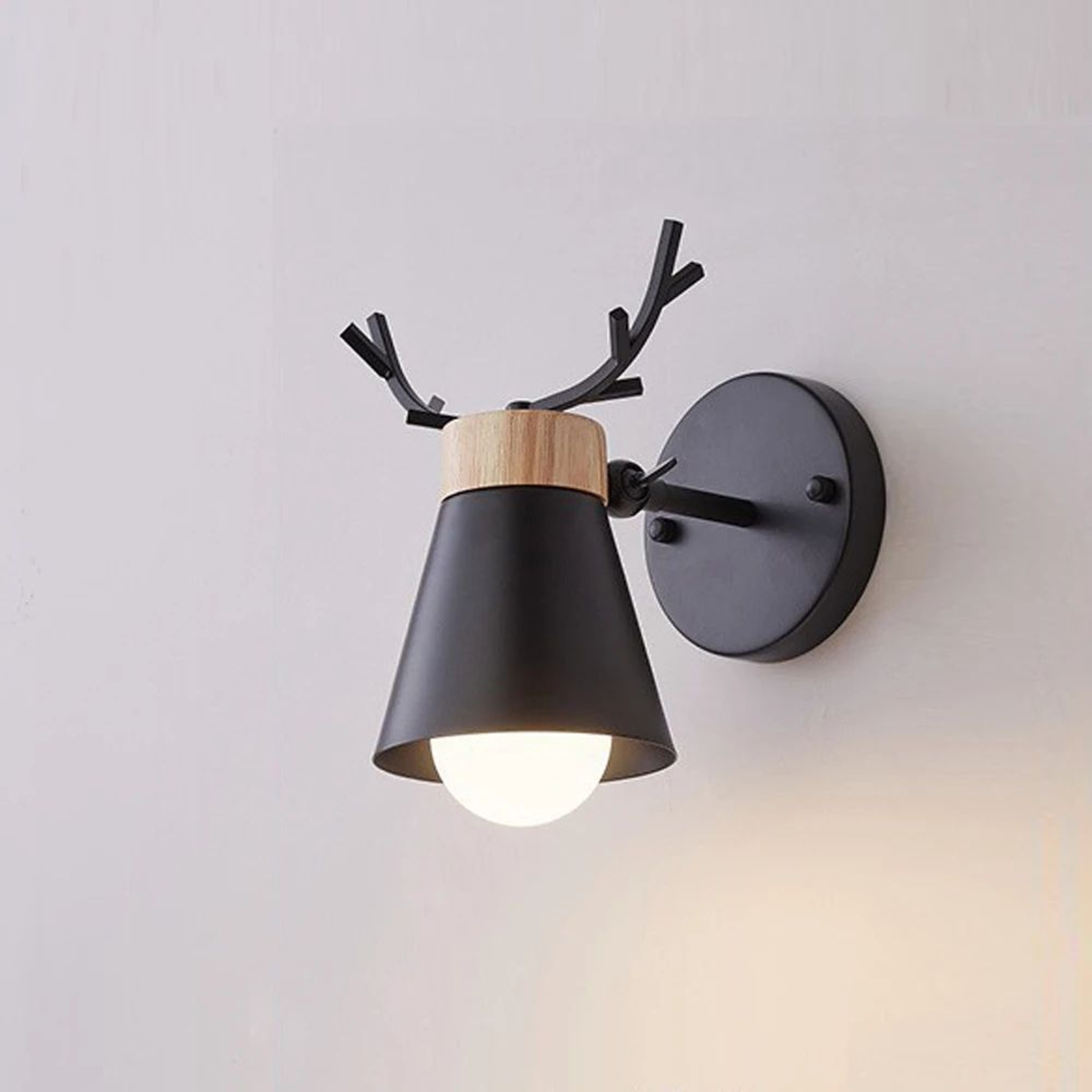 Nordic Adjustable Deer Antler Wall Lamp 6