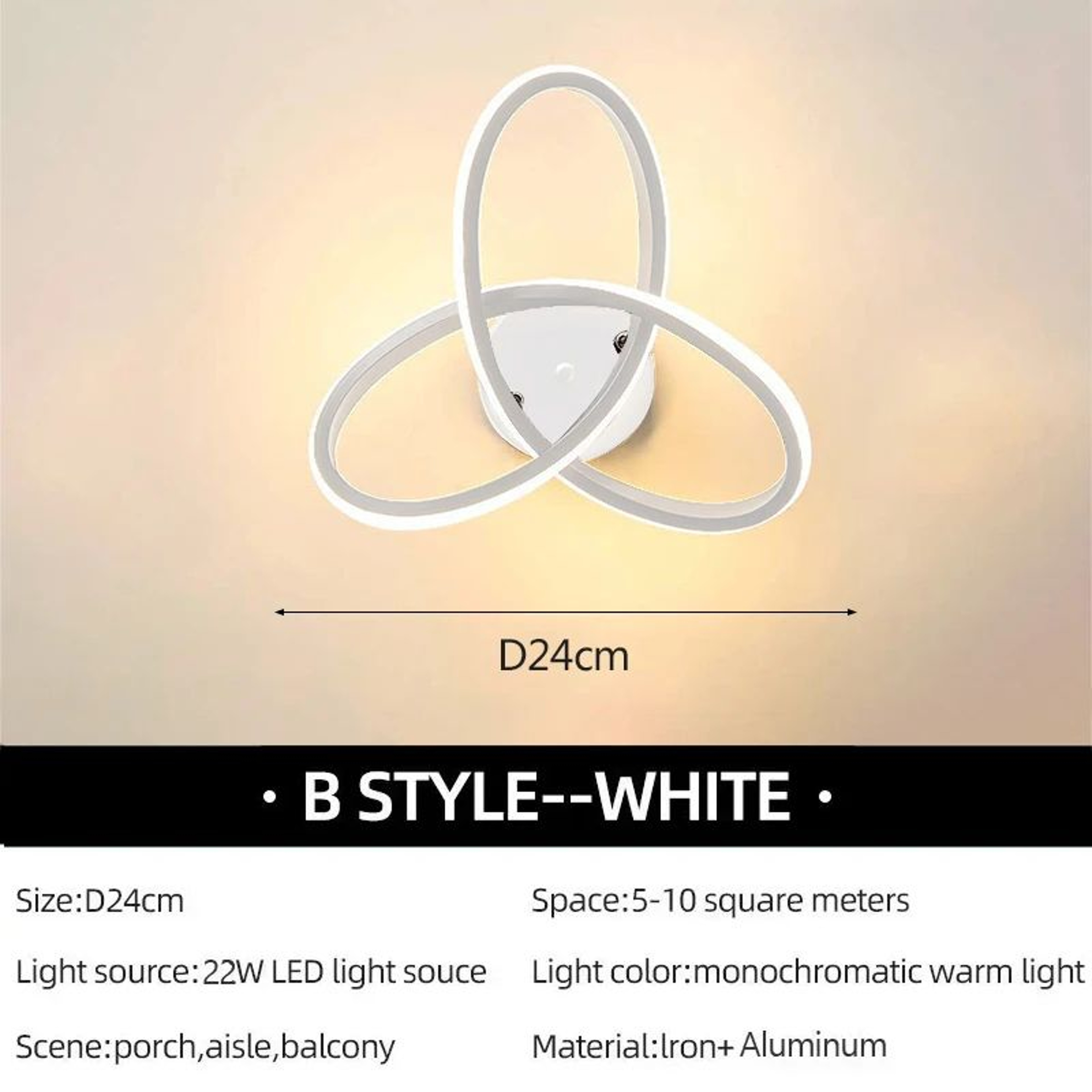 Modern Geometric LED Wall Lamp 9