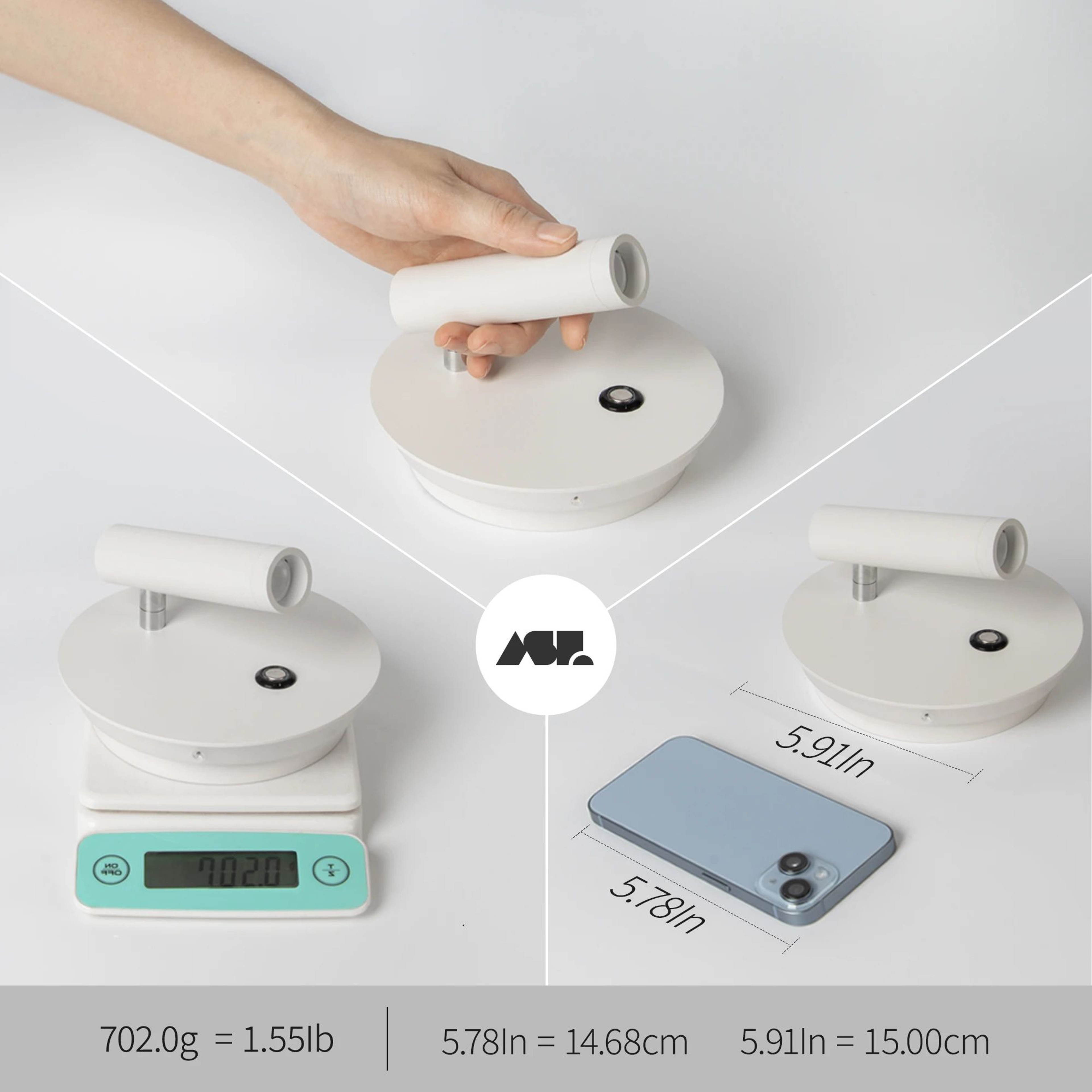 Aisilan Dimmable LED Bedside Reading Wall Light 1