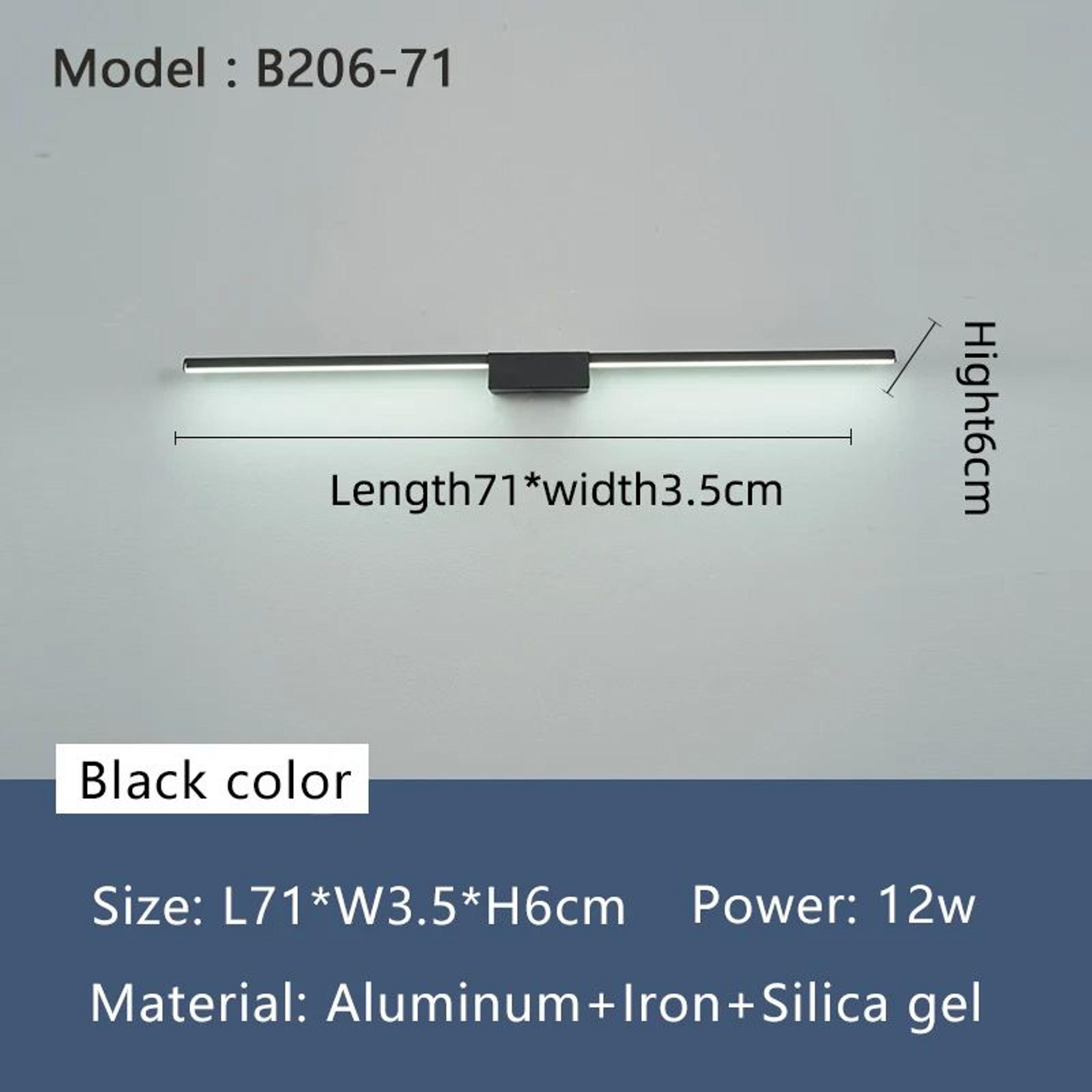 NEO Gleam Modern LED Bathroom Mirror Light 6