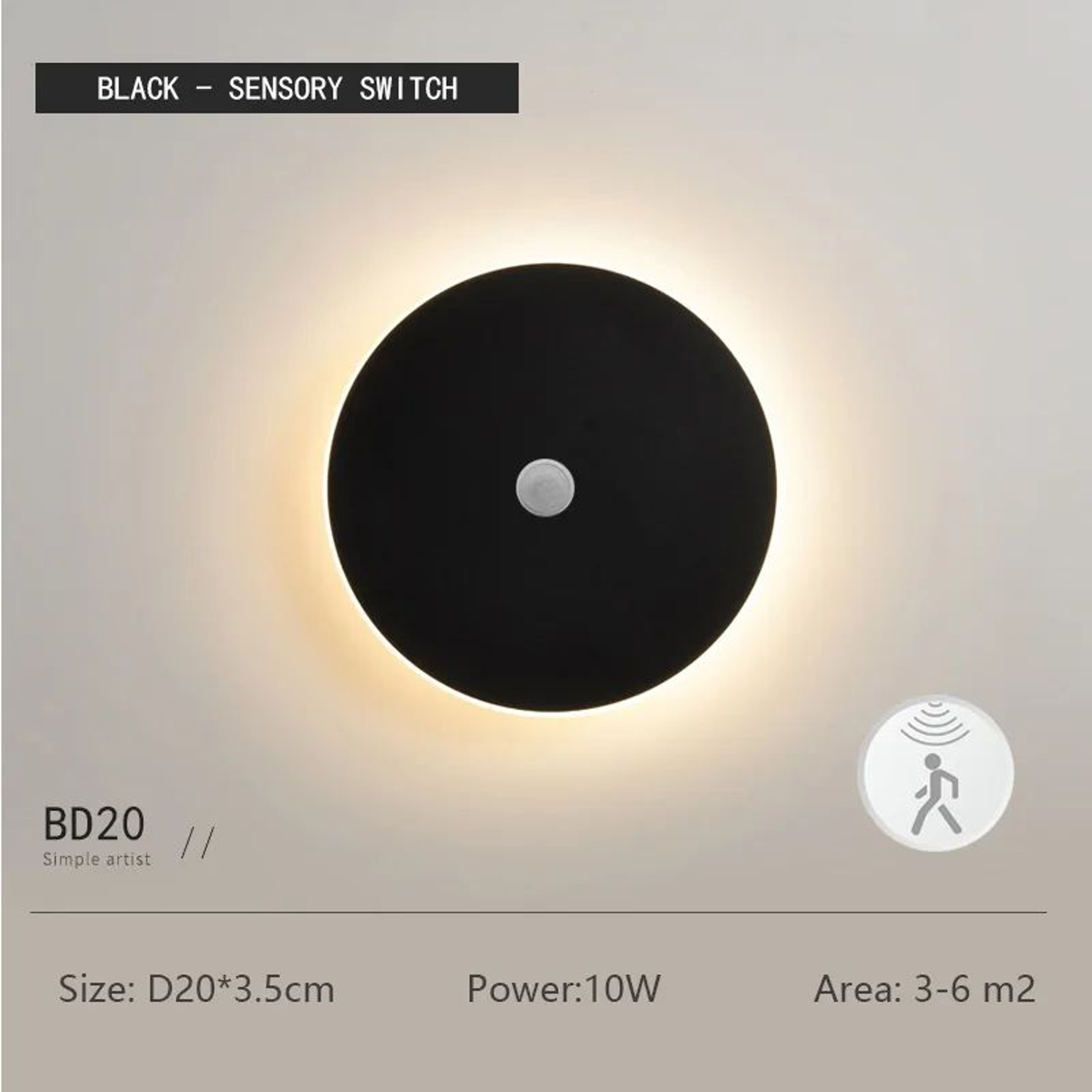 Modern Solar Eclipse LED Wall Lamp 7