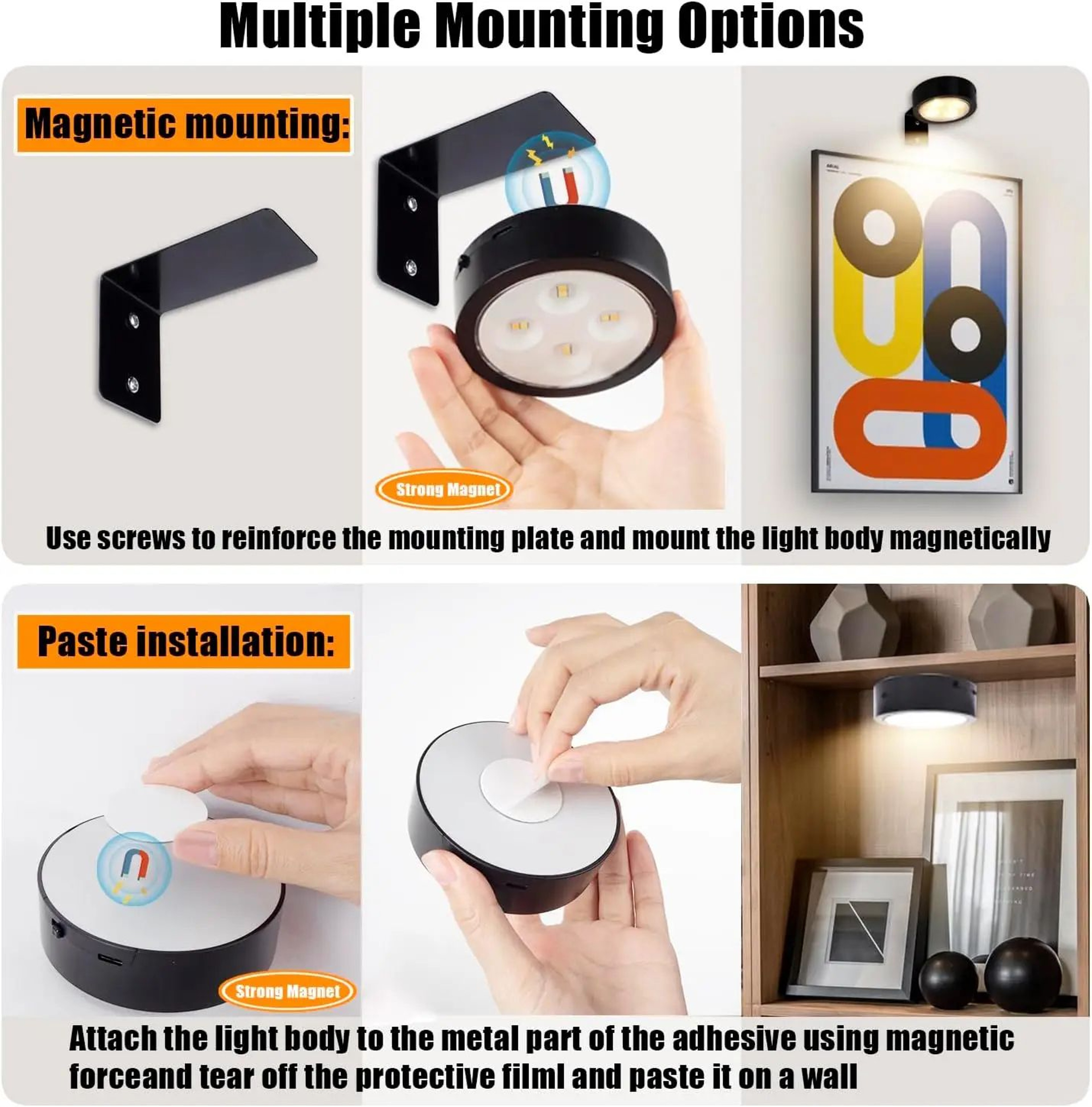 13 Color RGB Magnetic LED Picture Light 4