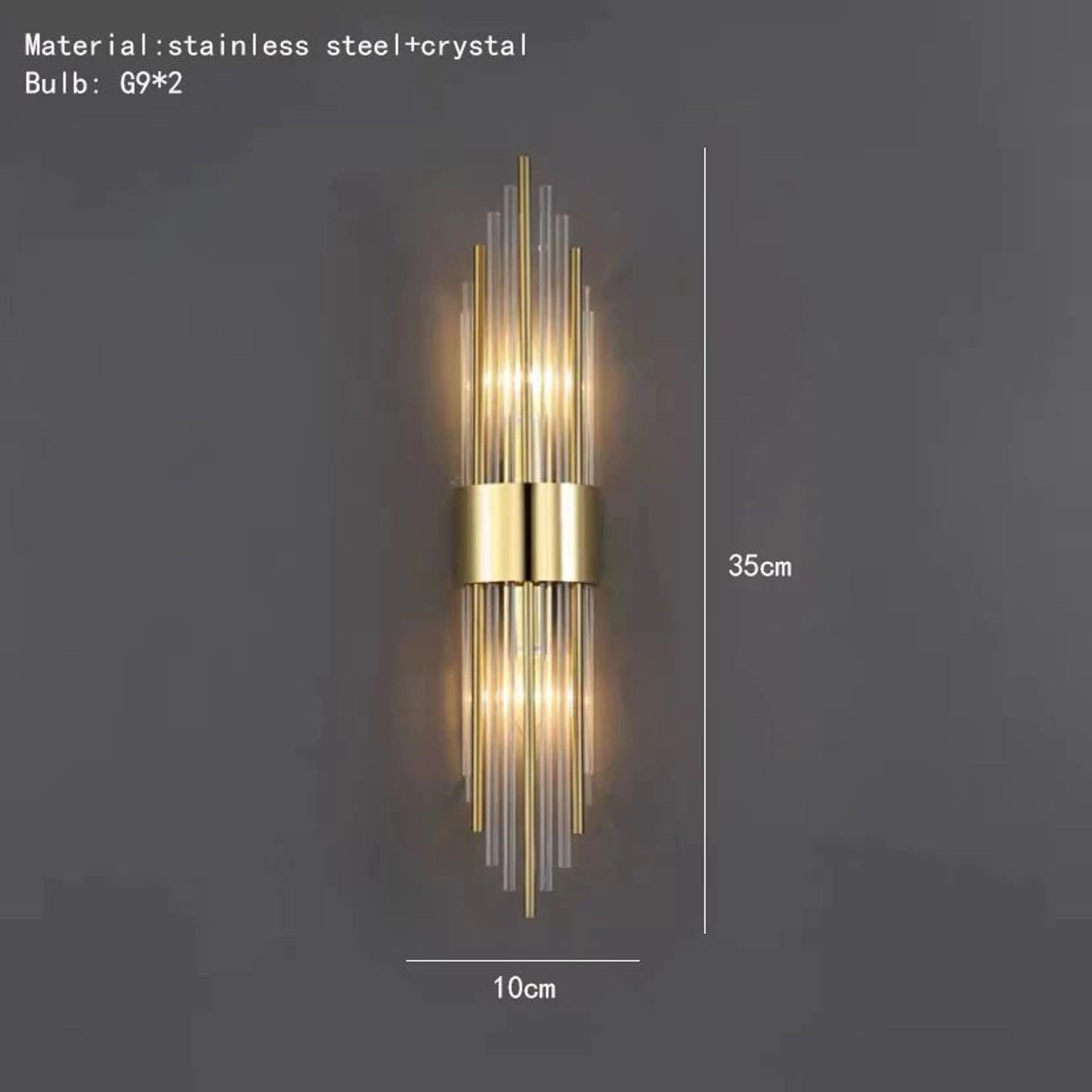 Modern Luxury Gold LED Wall Sconce 7