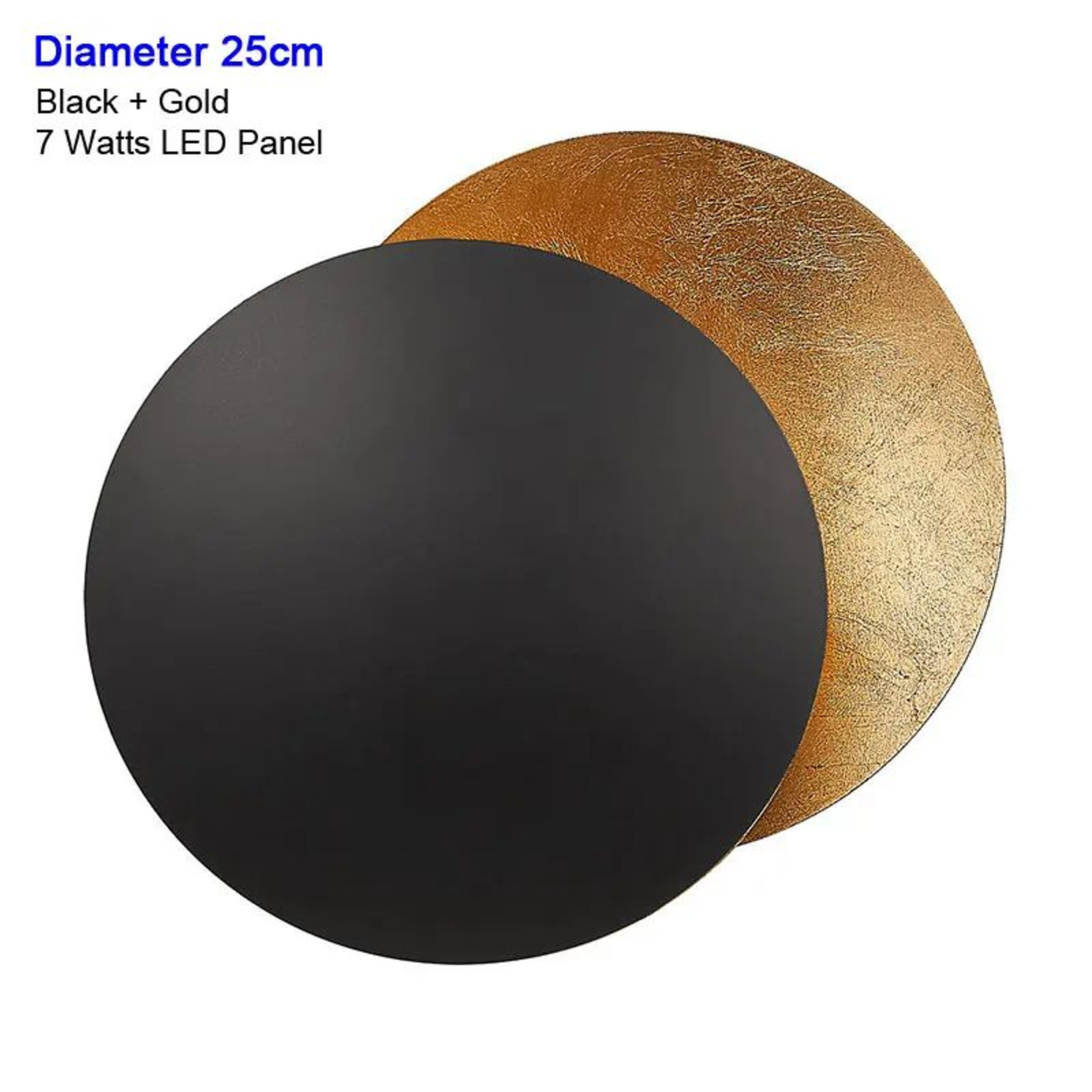 Modern Rotatable Black Gold LED Wall Sconce 14