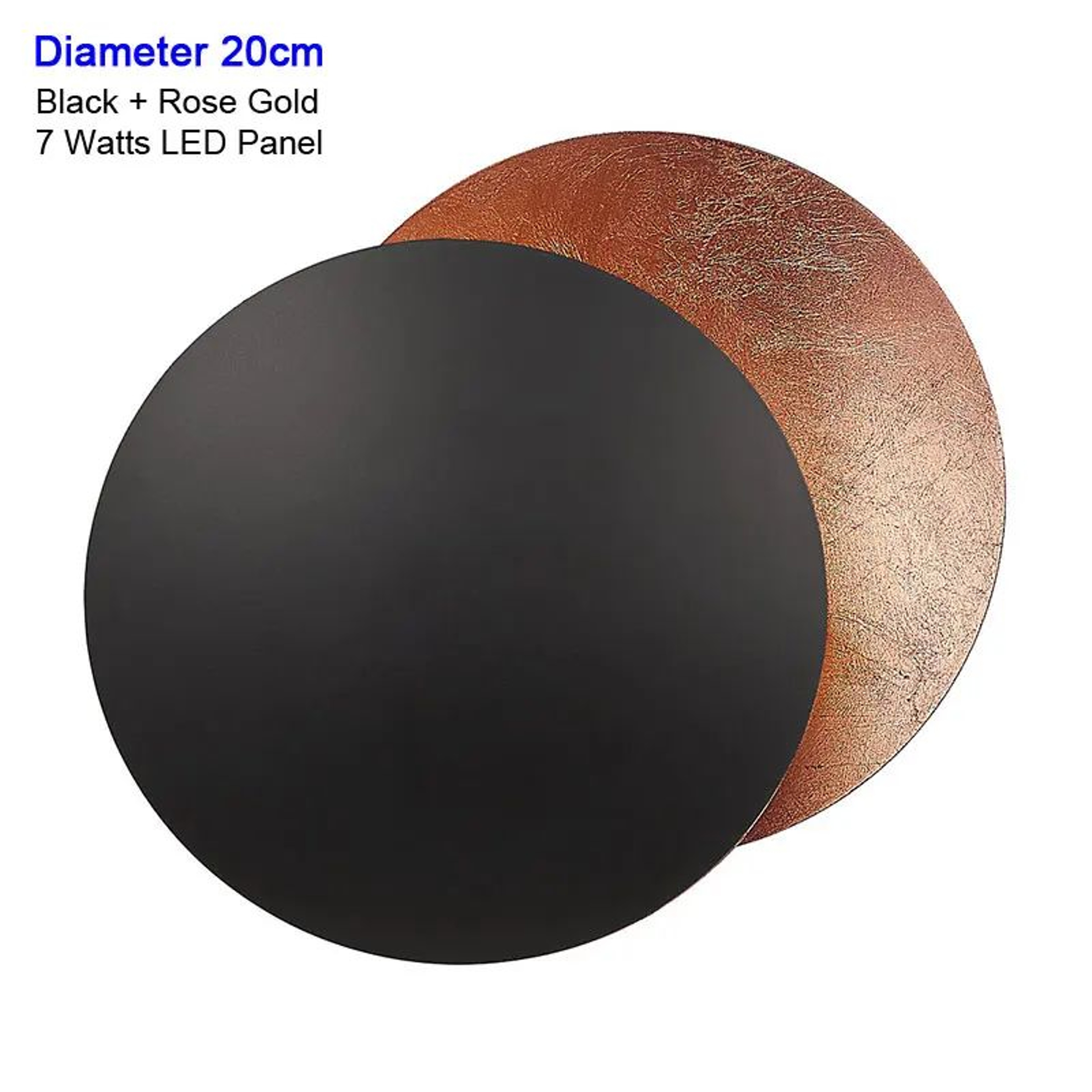 Modern Rotatable Black Gold LED Wall Sconce 9