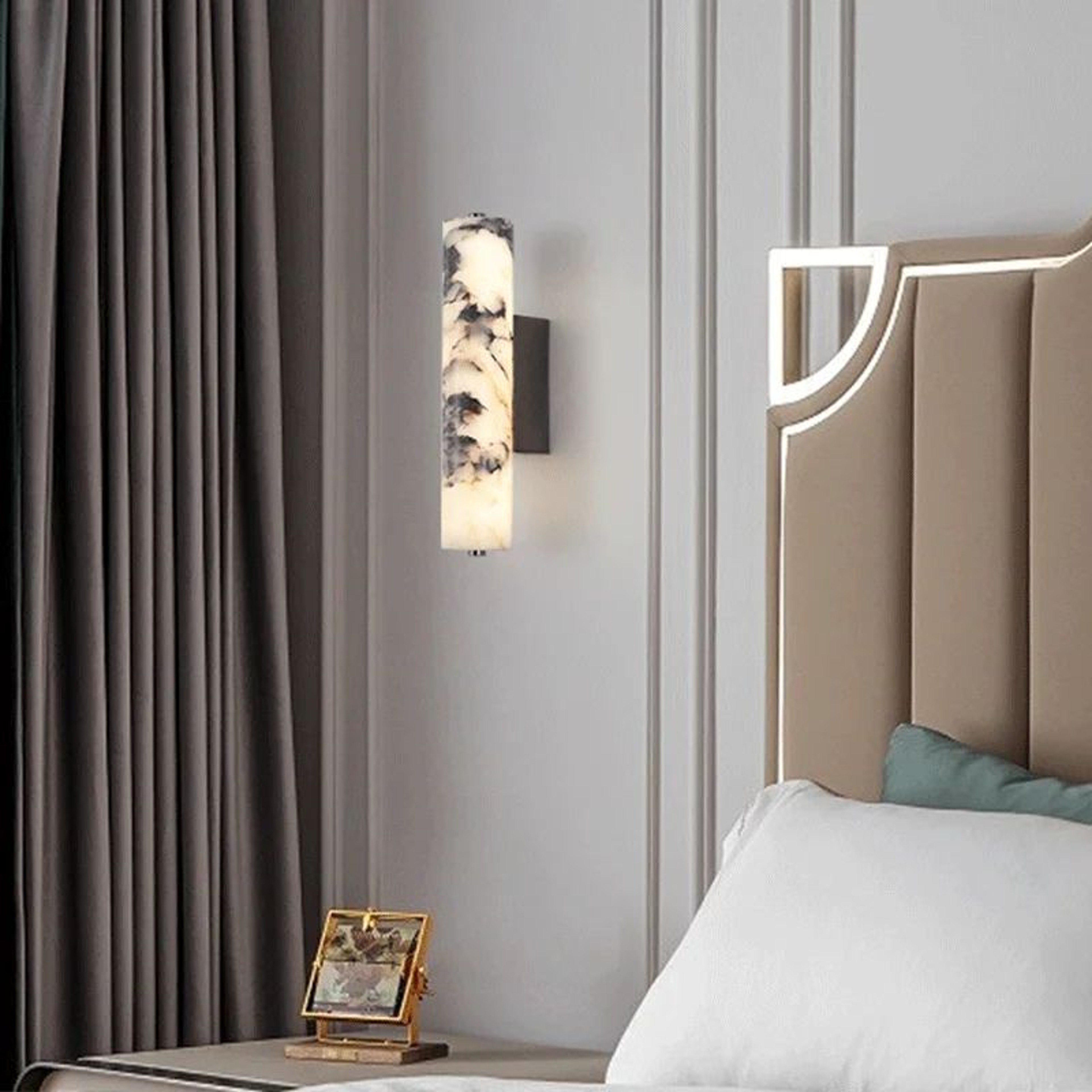 Lunara Black Marble Wall Sconce 2