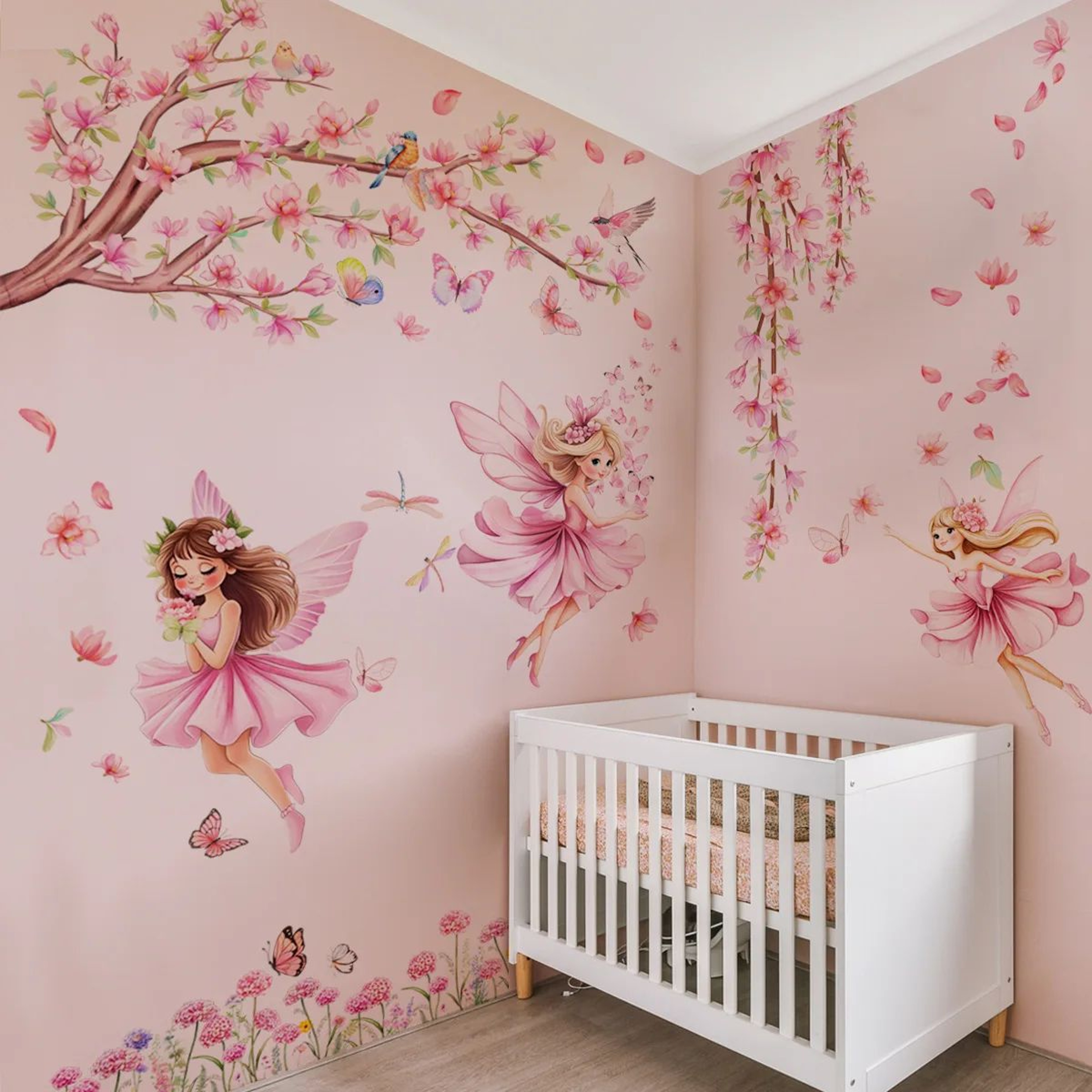 FairyBloom Pink Tree Wall Decals 1