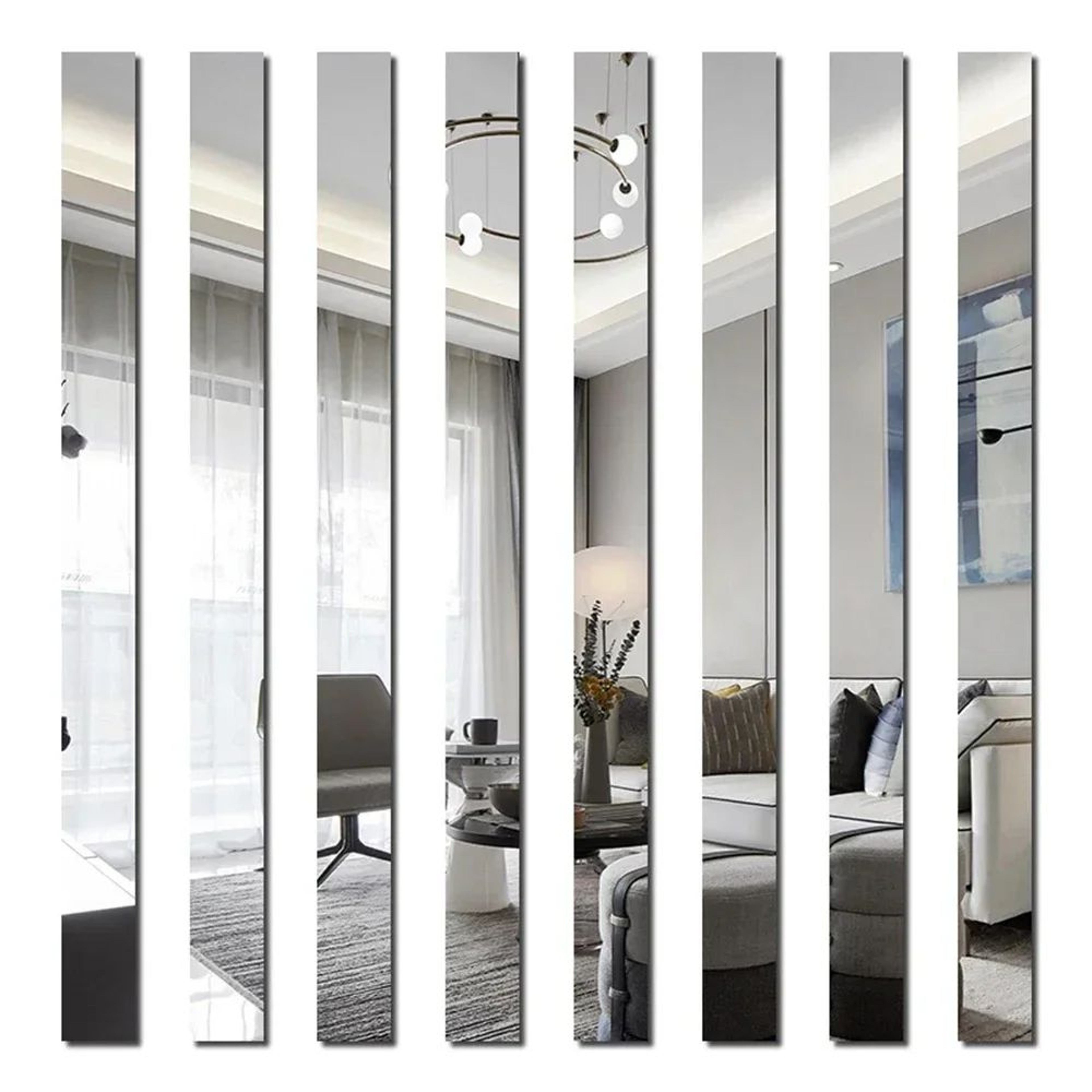 Reflectra 3D Acrylic Mirror Wall Trim 12